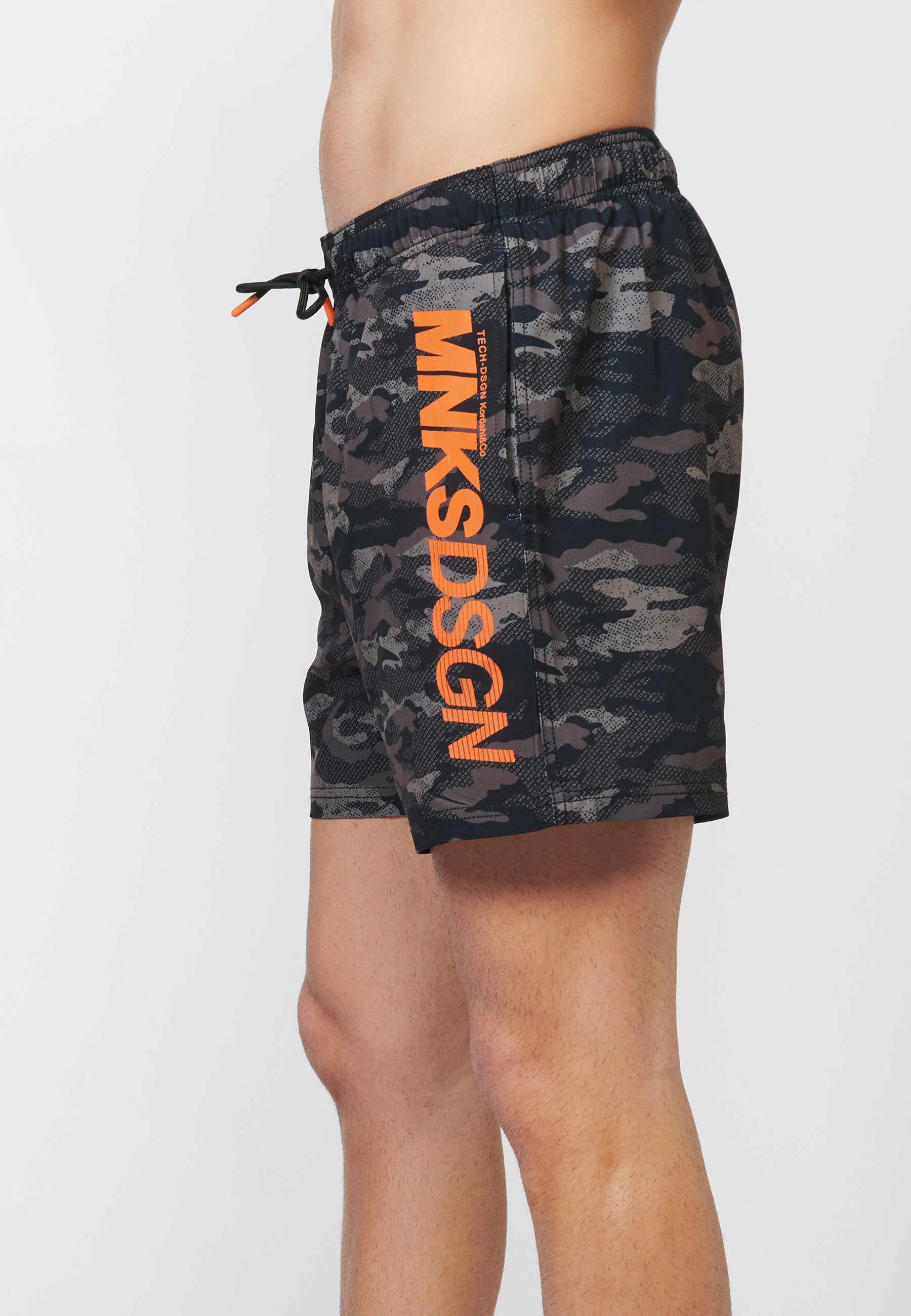 Bañador Corto Hombre Camuflaje con Logo – Koroshi 2211WA07