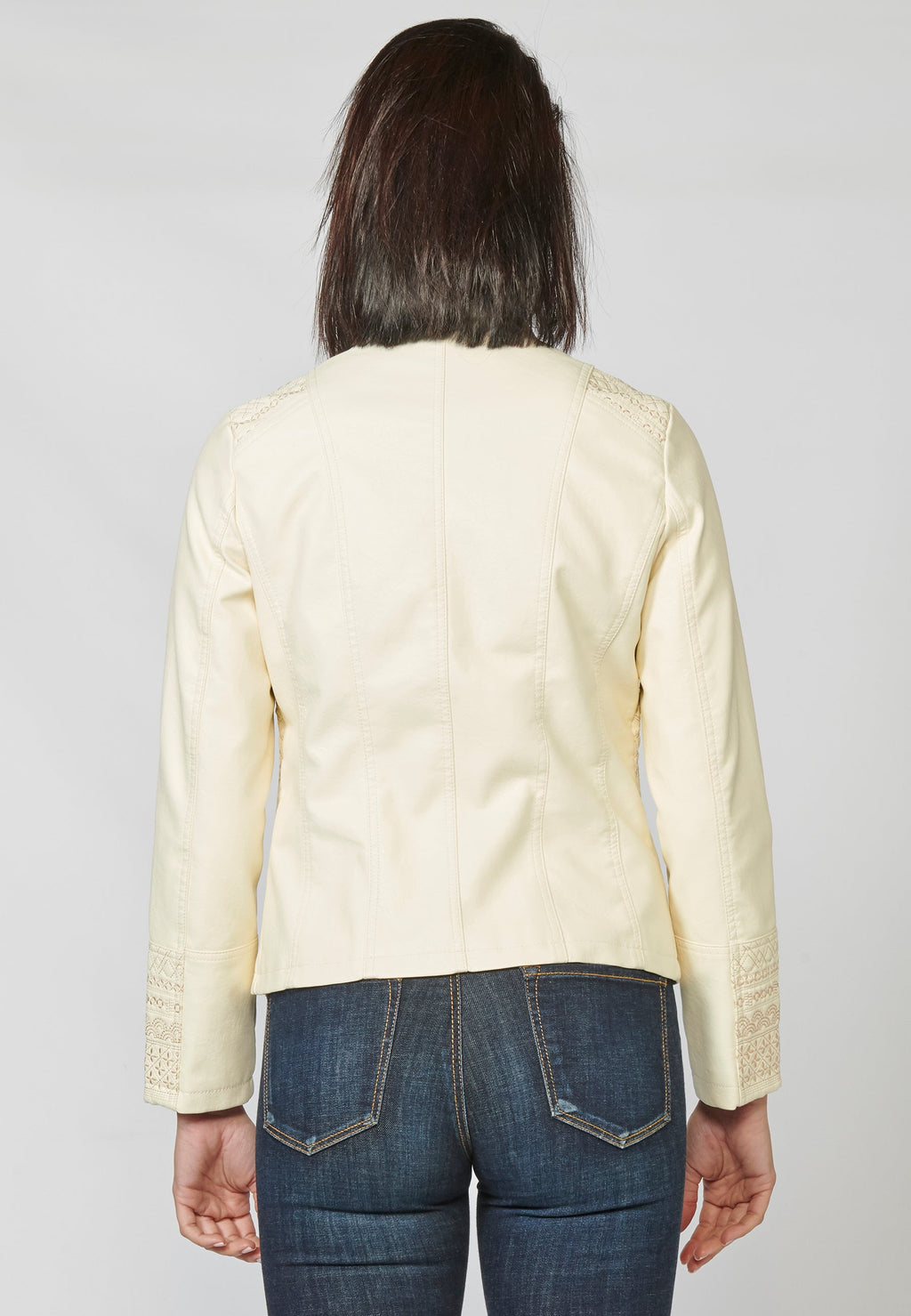 Chaqueta cazadora de mujer efecto piel mujer