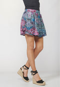 Falda pantalón fluida estampado mandala floral mujer