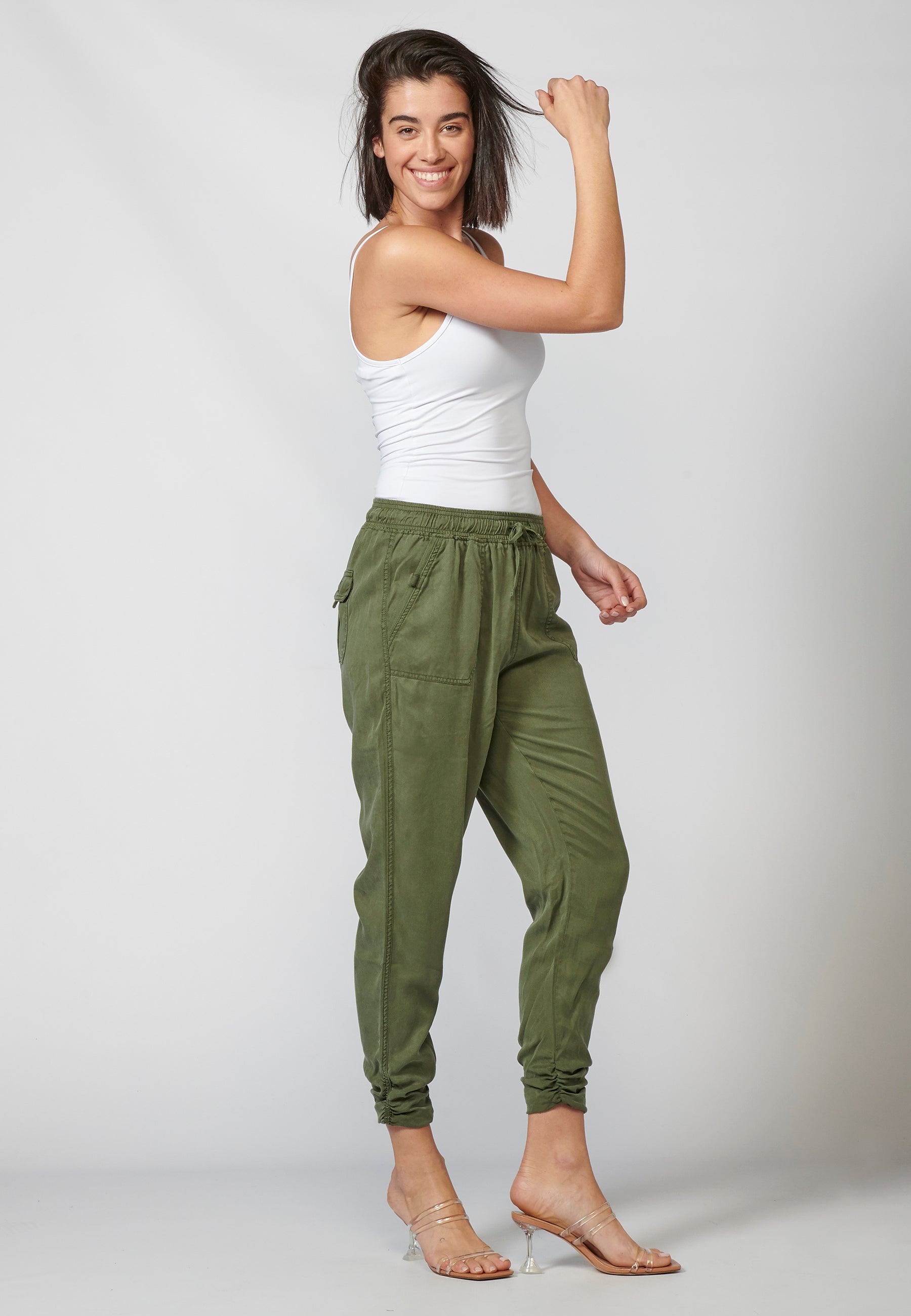 Pantalón de mujer deportivo jogger con cintura elástica ajustable