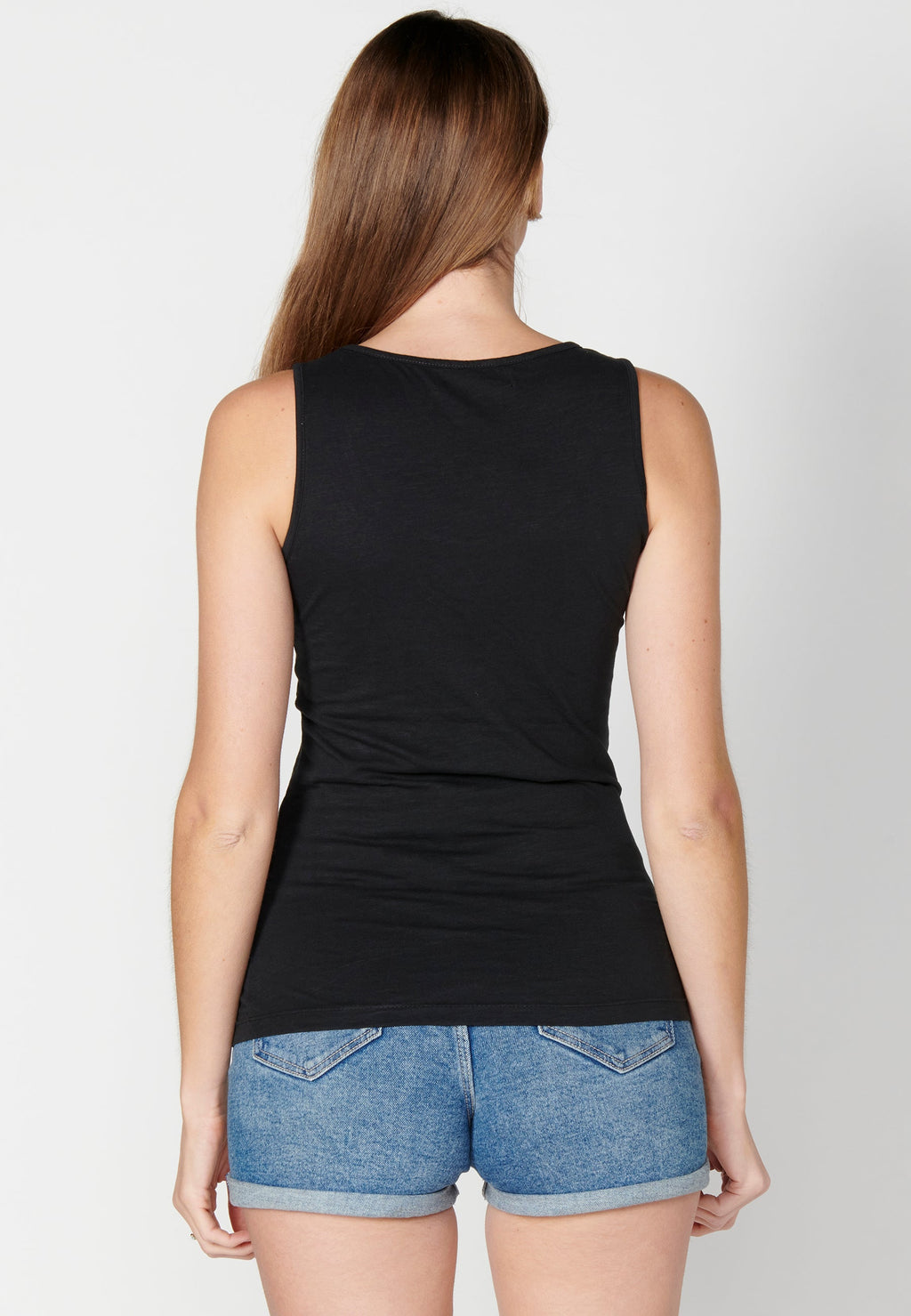 Camiseta top tirantes con escote redondo y estampado étnico para mujer