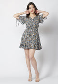 Vestido corta manga corta con cintura elastica | ropa casual