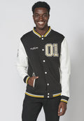 Chaqueta sudadera con cierre con botones para hombre