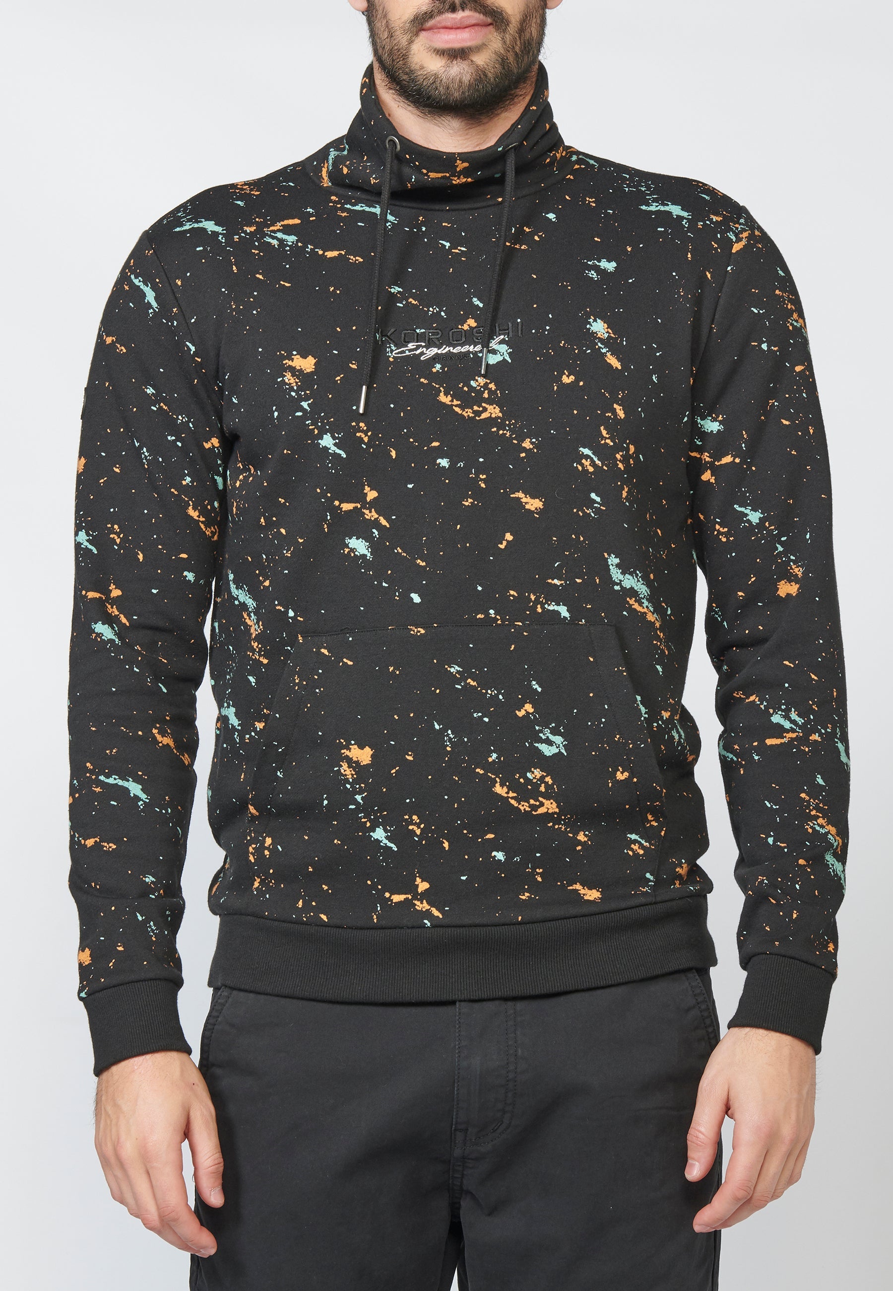 Sudadera felpa estampada