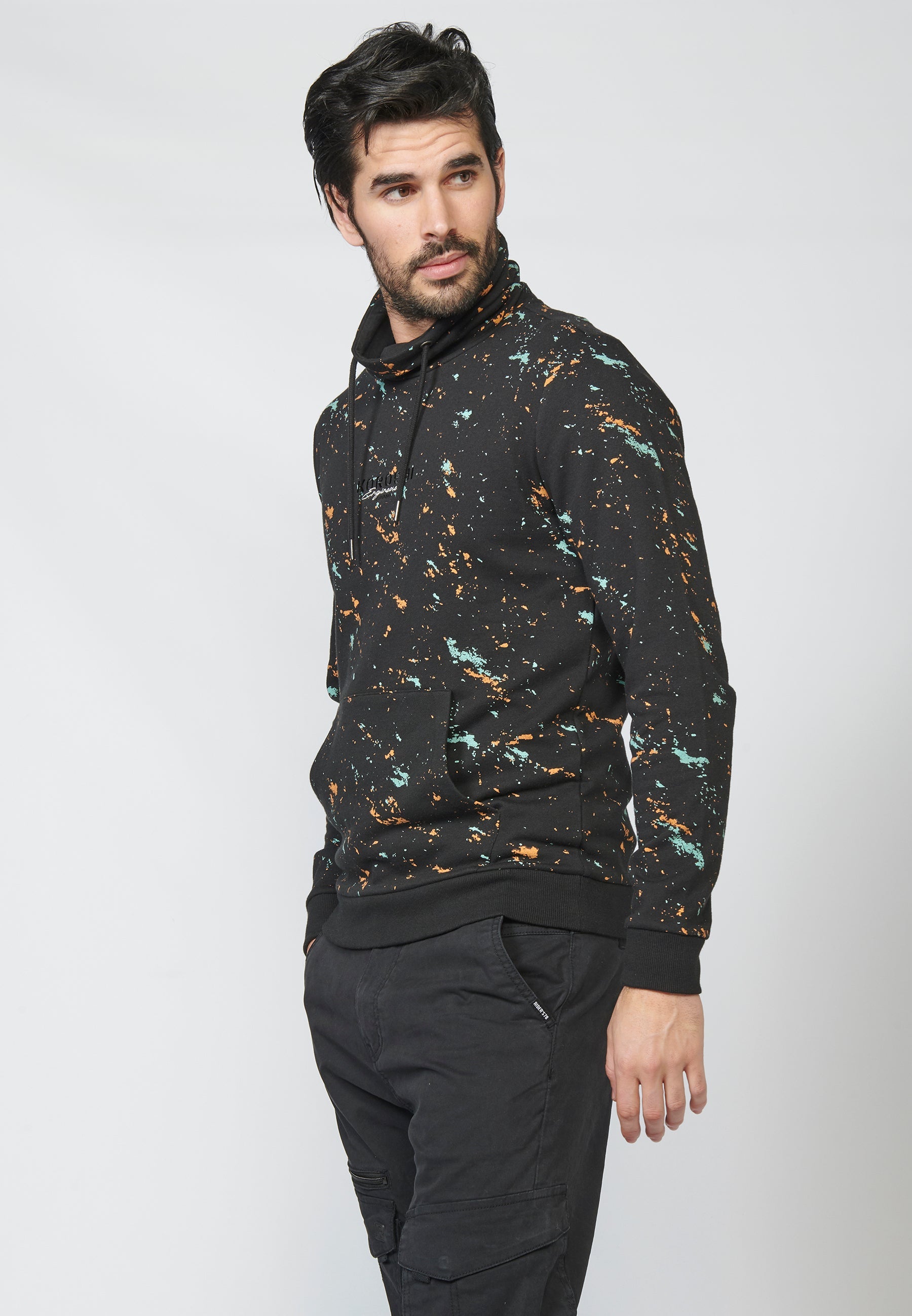 Sudadera felpa estampada
