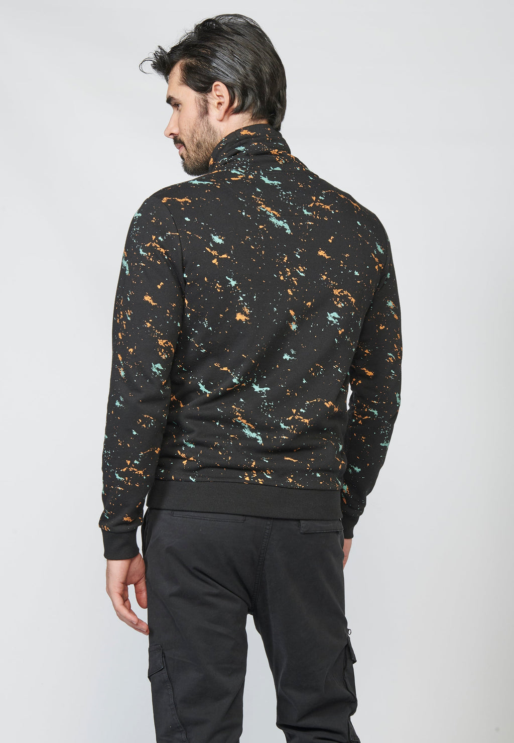 Sudadera felpa estampada