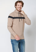 Sudadera manga larga cuello alto hombre