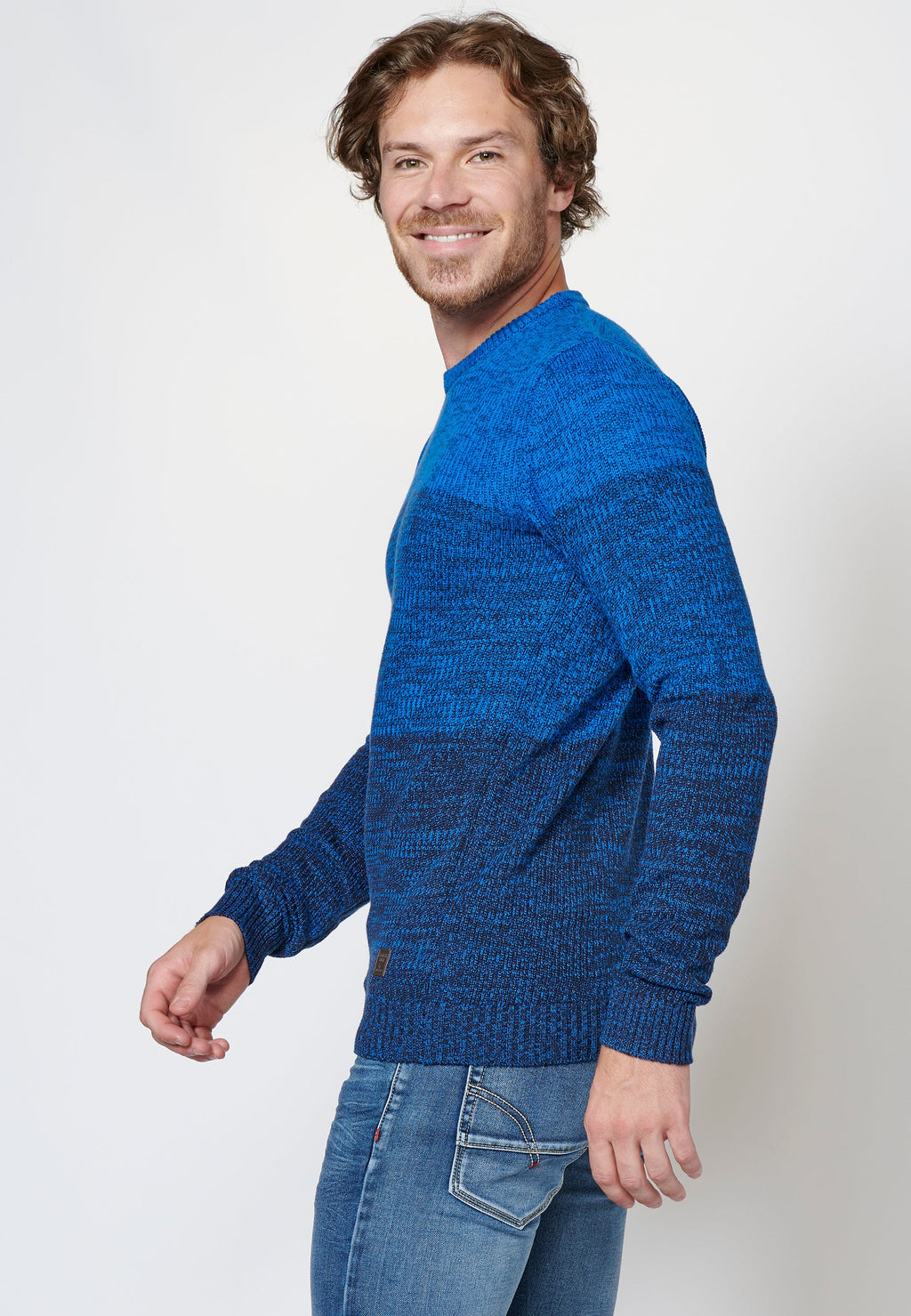 Jersey punto tricot algodón hombre
