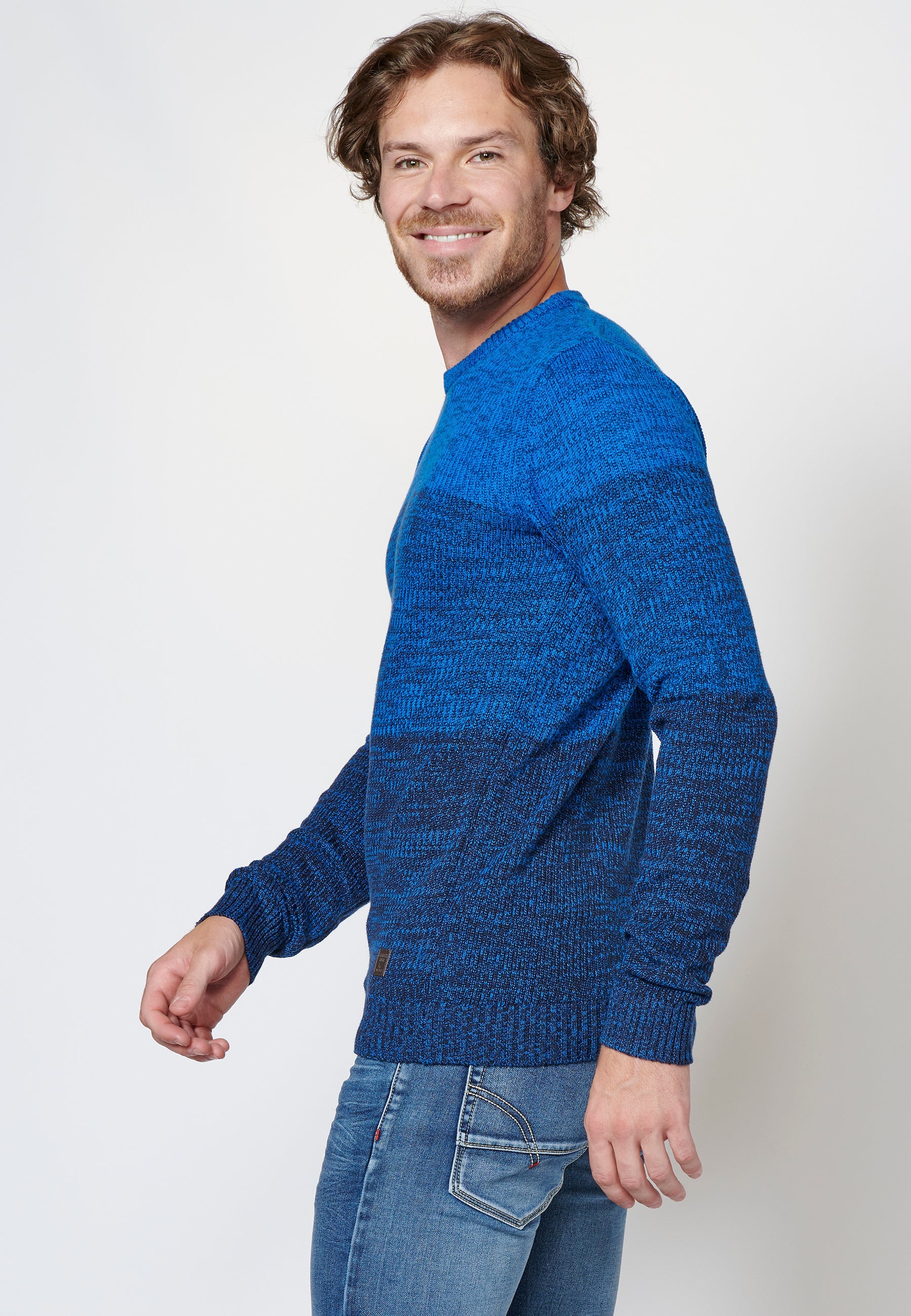 Jersey punto tricot algodón hombre
