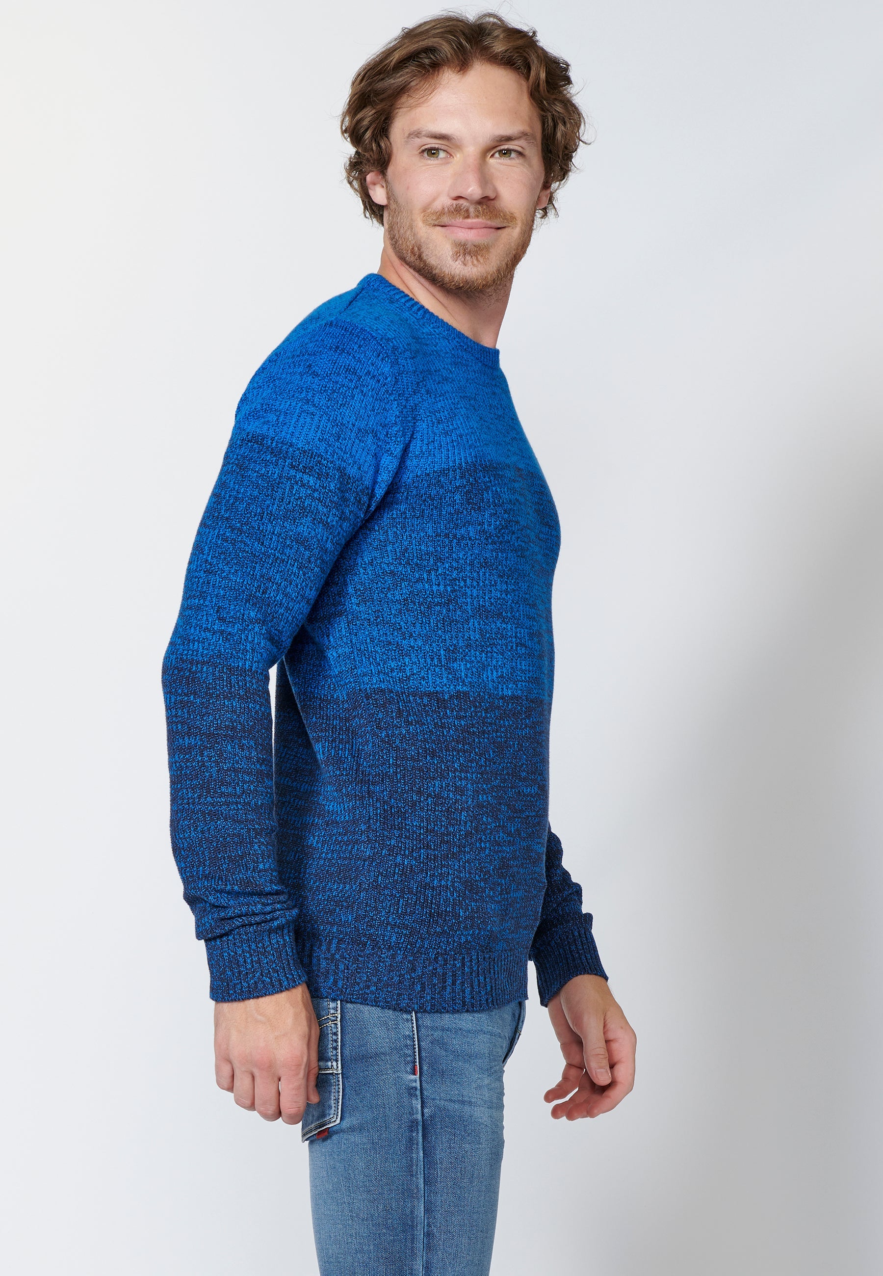 Jersey punto tricot algodón hombre