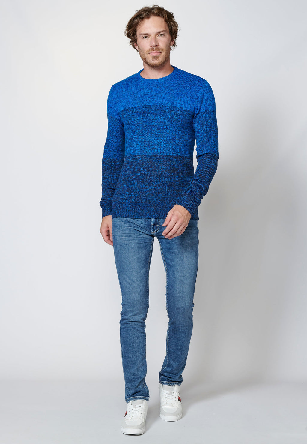 Jersey punto tricot algodón hombre