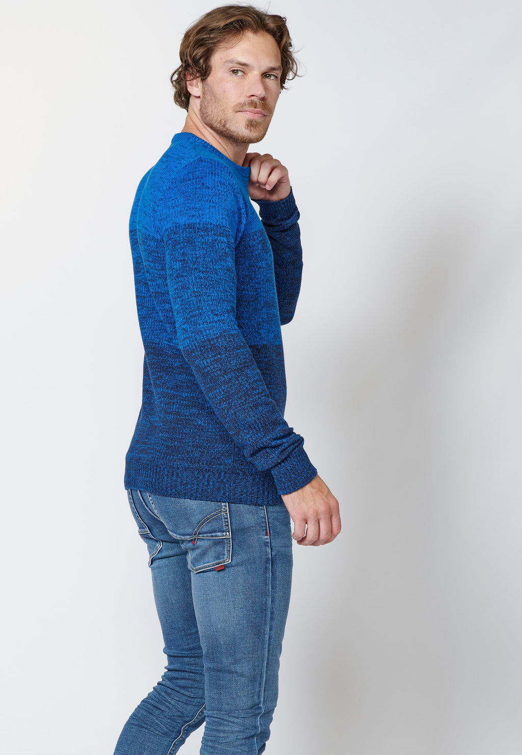Jersey punto tricot algodón hombre