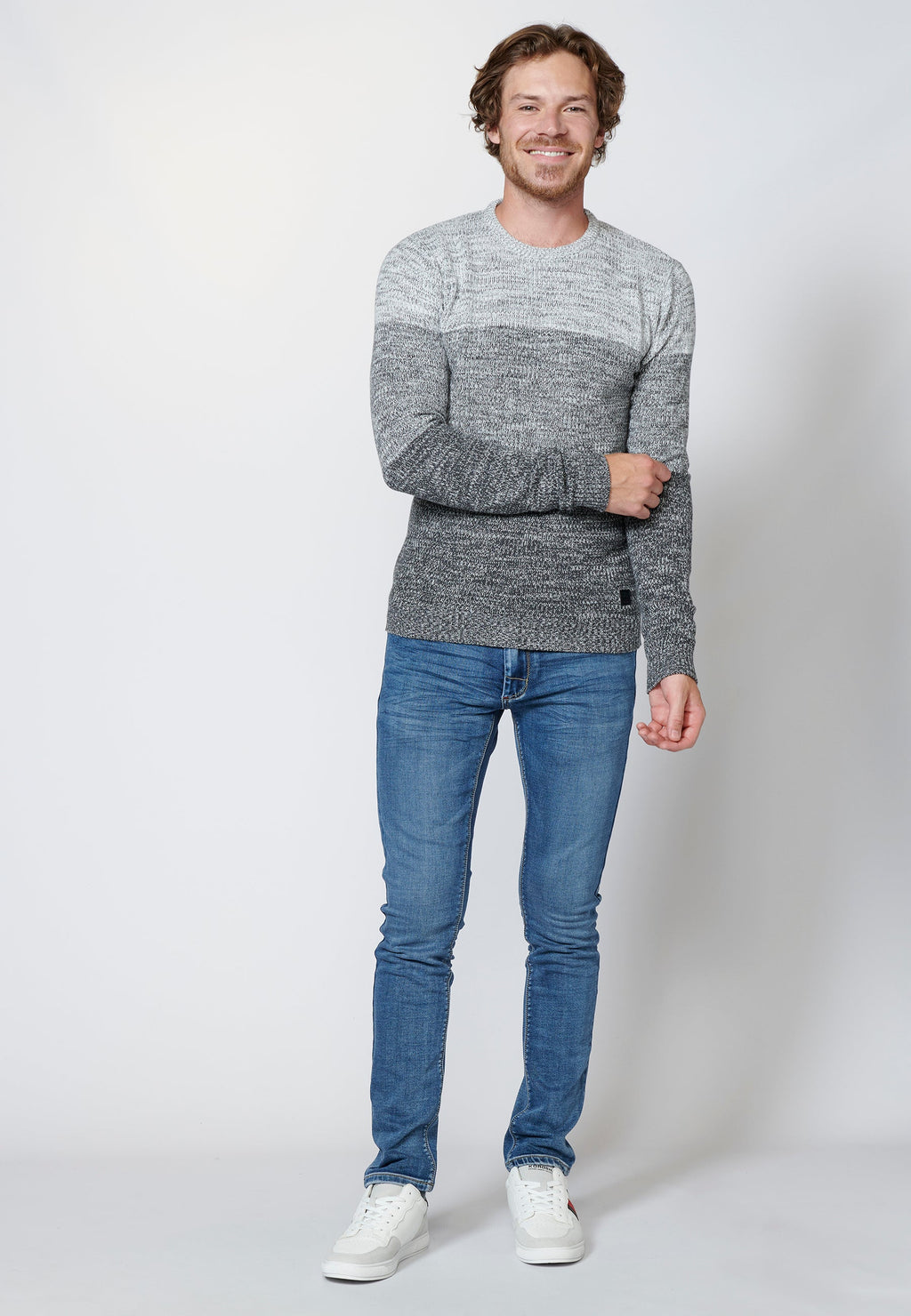 Jersey punto tricot algodón hombre