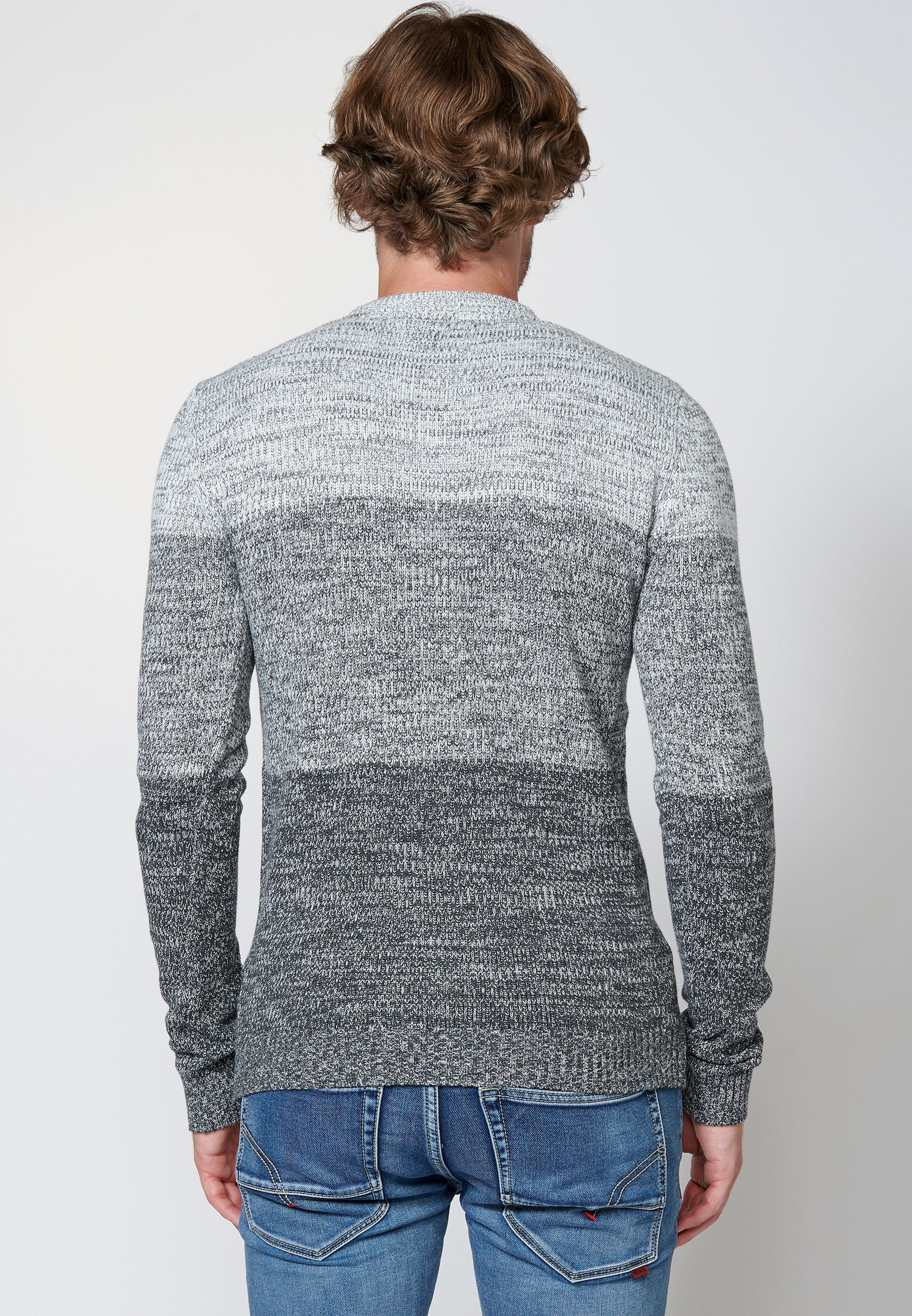 Jersey punto tricot algodón hombre