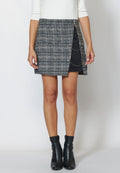Falda tweed con forro mujer