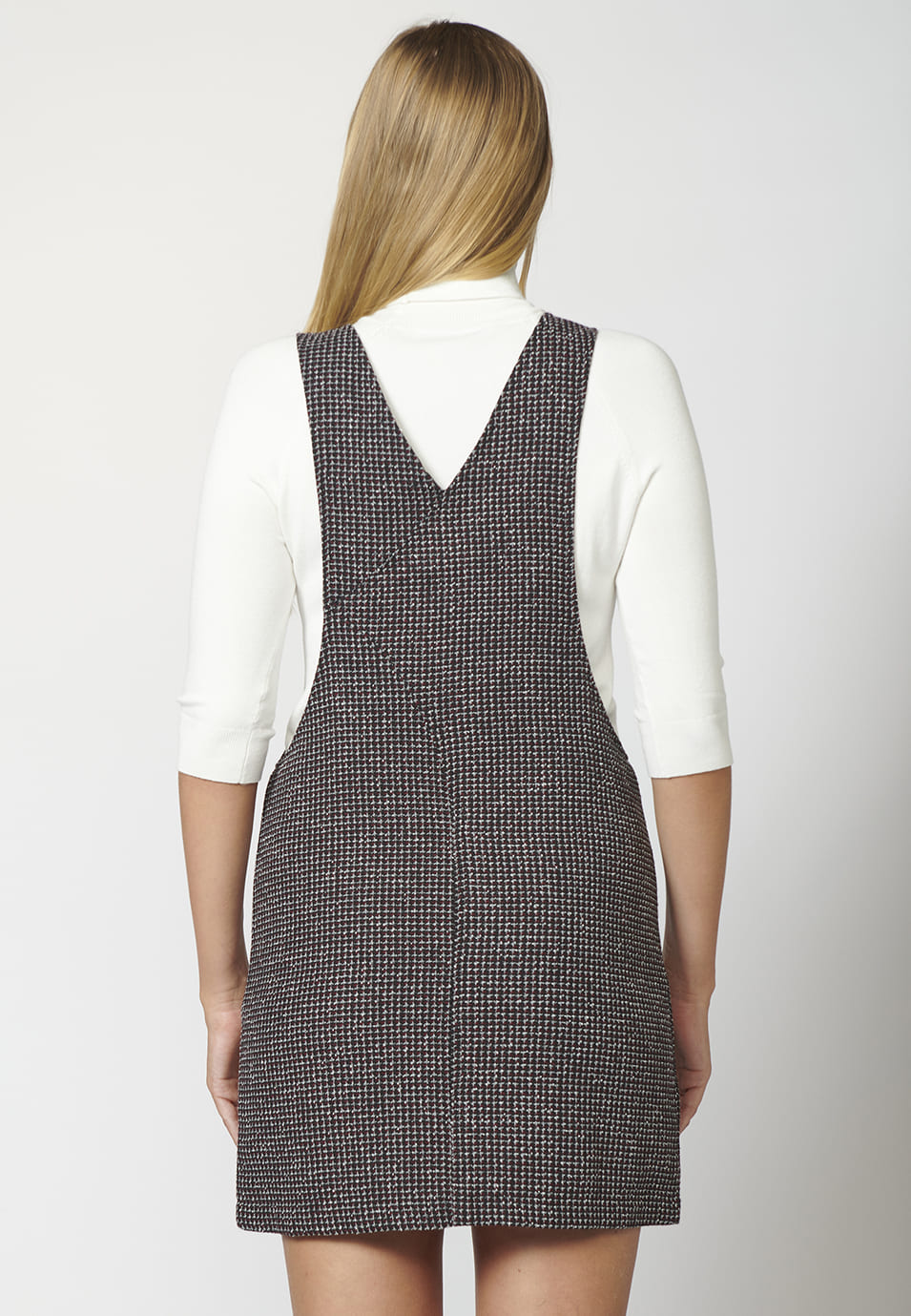 Vestido pichit irantes ajustables tweed mujer