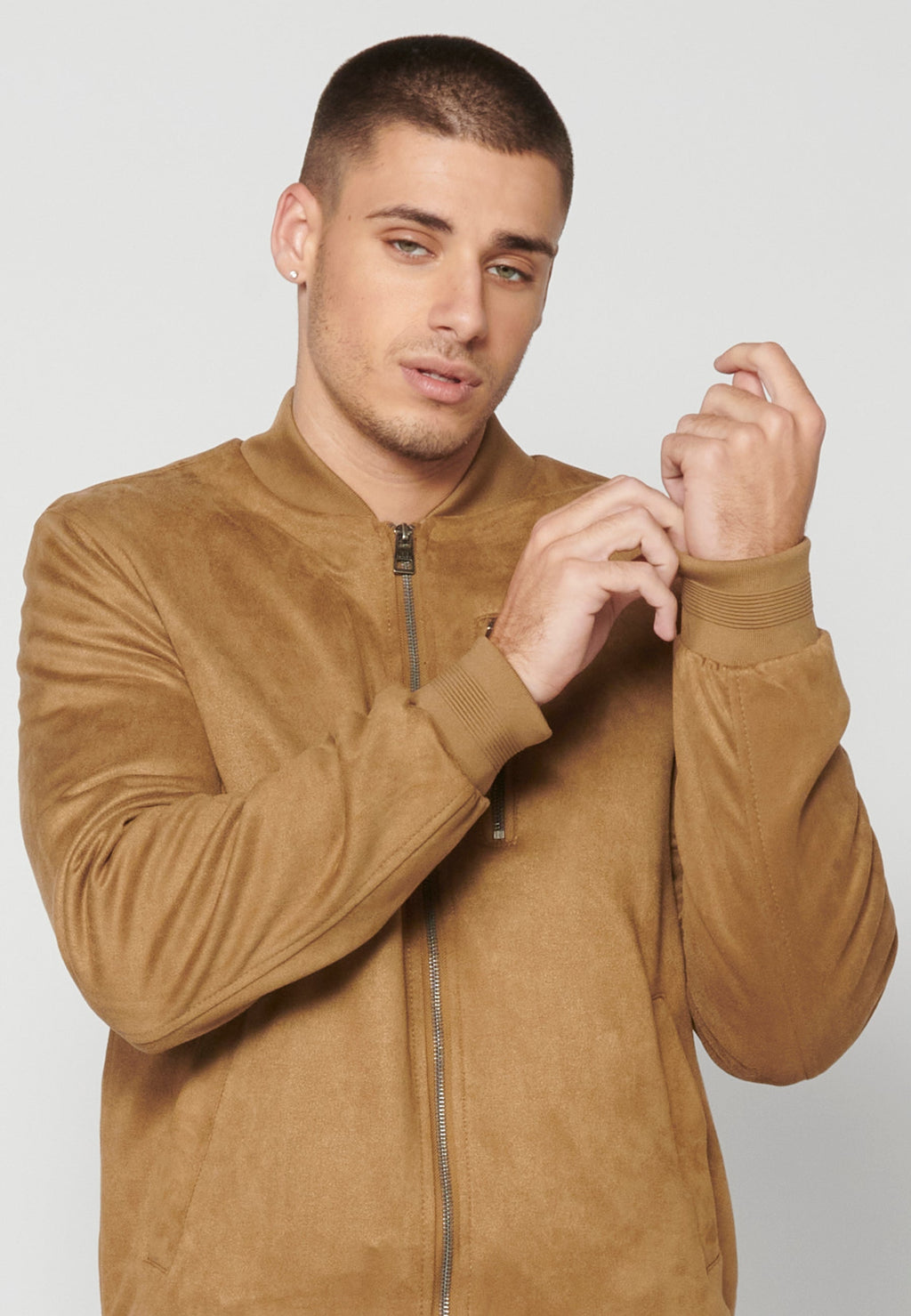 Chaqueta Bomber Efecto Ante Hombre – Koroshi Camel