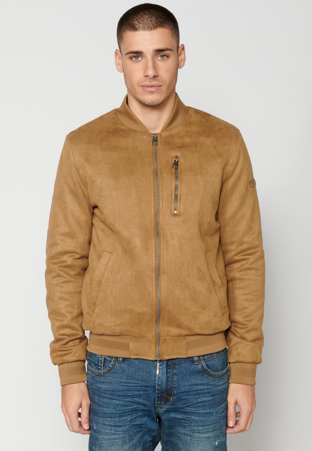 Chaqueta Bomber Efecto Ante Hombre – Koroshi Camel