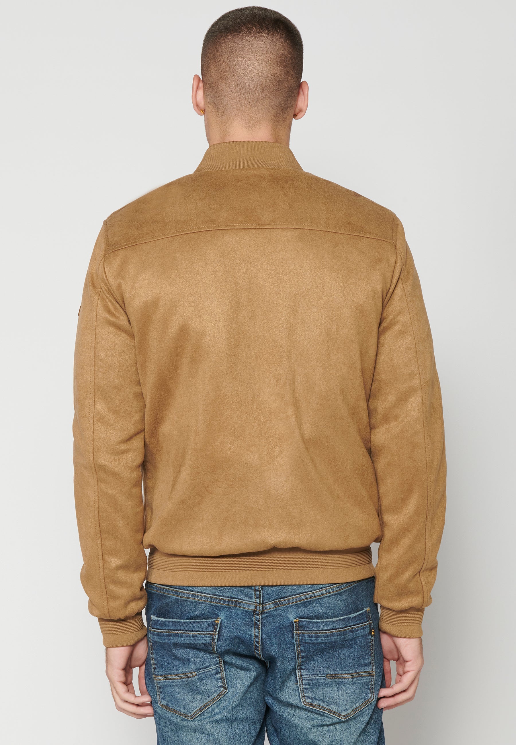 Chaqueta Bomber Efecto Ante Hombre – Koroshi Camel