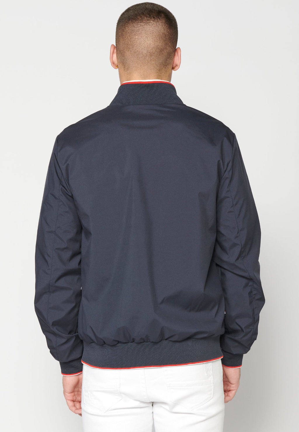 Chaqueta Bomber Hombre Cuello Rib y Cremallera – Koroshi 2311JA16