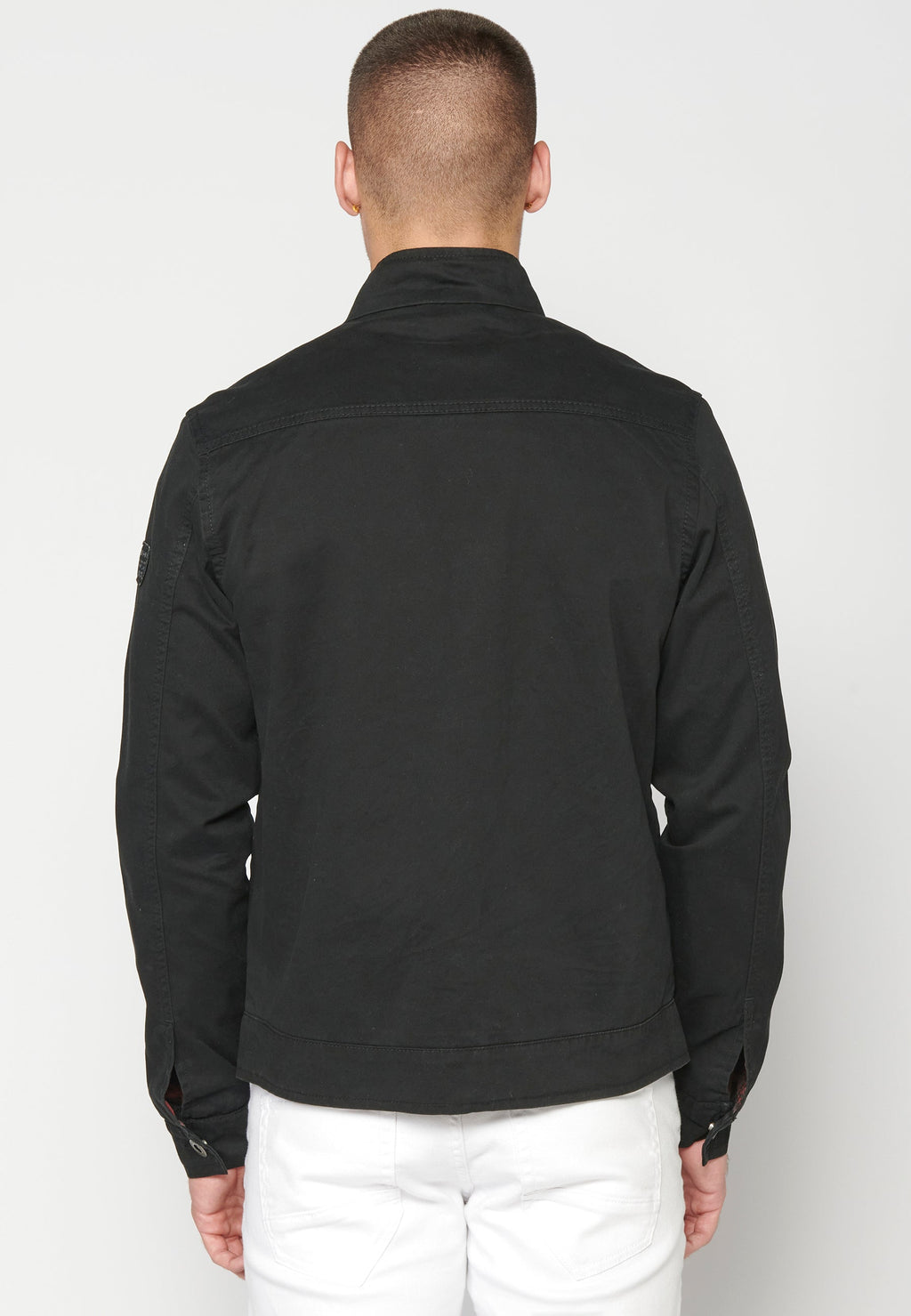 Chaqueta Cazadora Algodón Hombre Cuello Alto – Koroshi 2311JA21