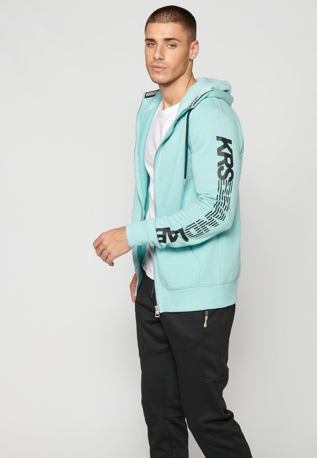 Chaqueta Sudadera Hombre con Capucha y Cremallera – Koroshi 2311JA75