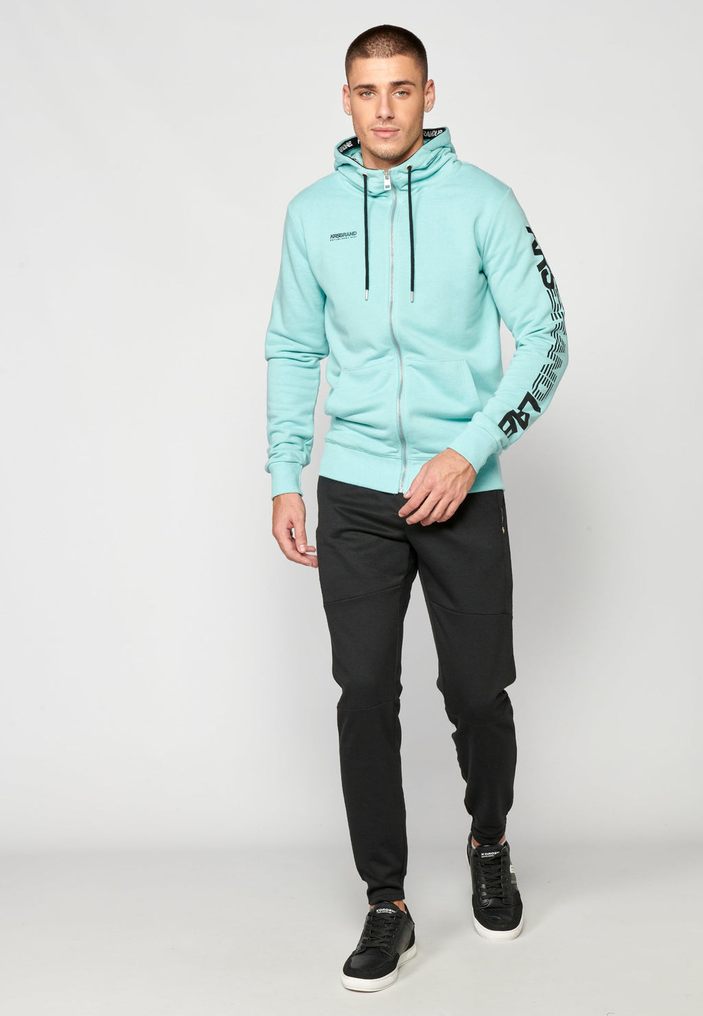 Chaqueta Sudadera Hombre con Capucha y Cremallera – Koroshi 2311JA75