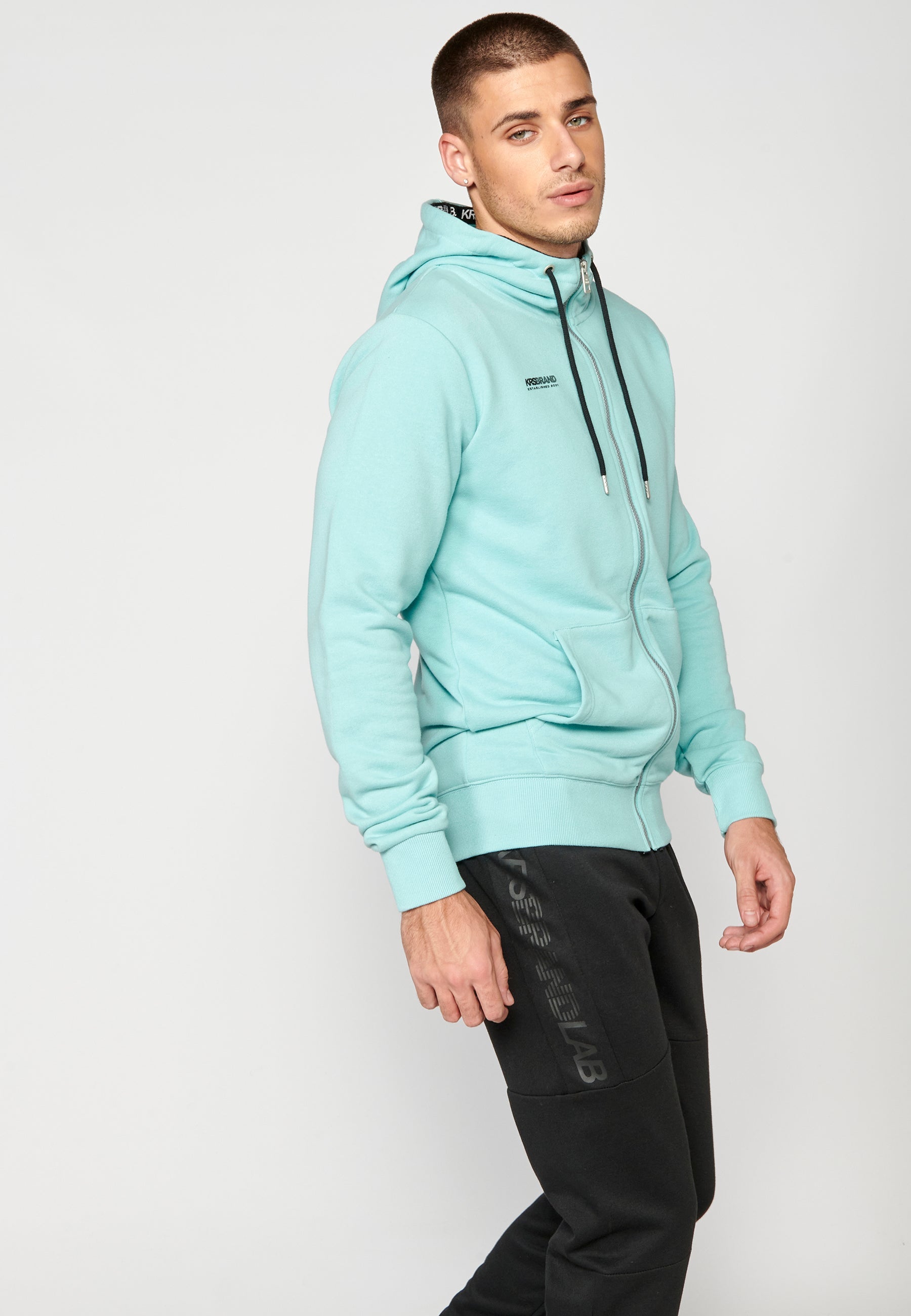 Chaqueta Sudadera Hombre con Capucha y Cremallera – Koroshi 2311JA75