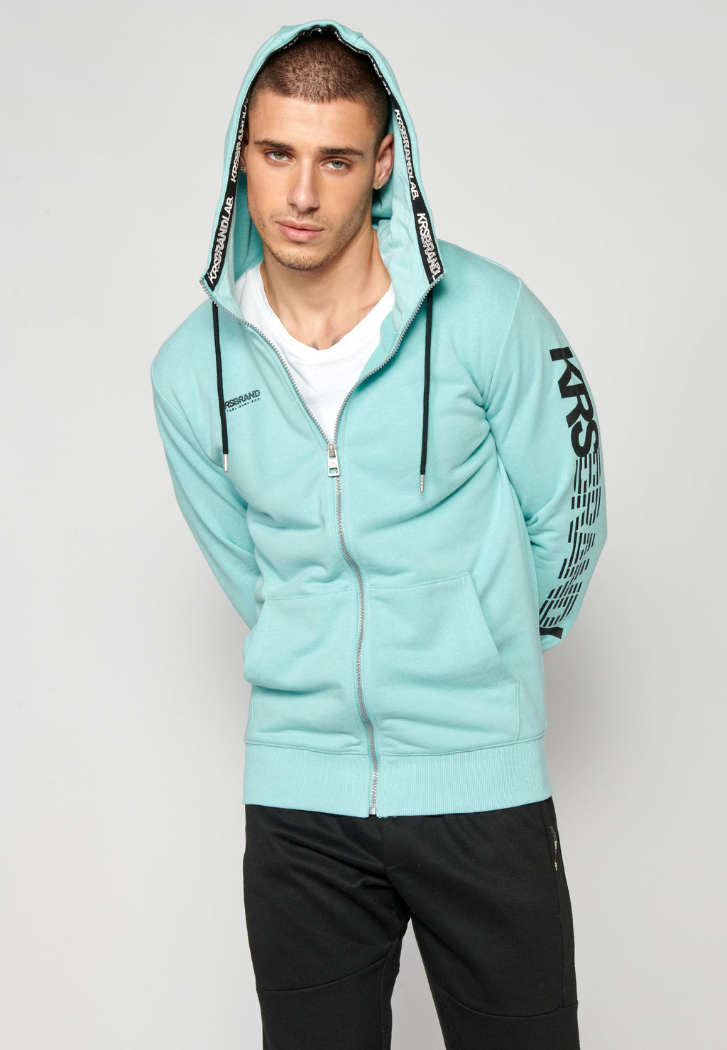 Chaqueta Sudadera Hombre con Capucha y Cremallera – Koroshi 2311JA75