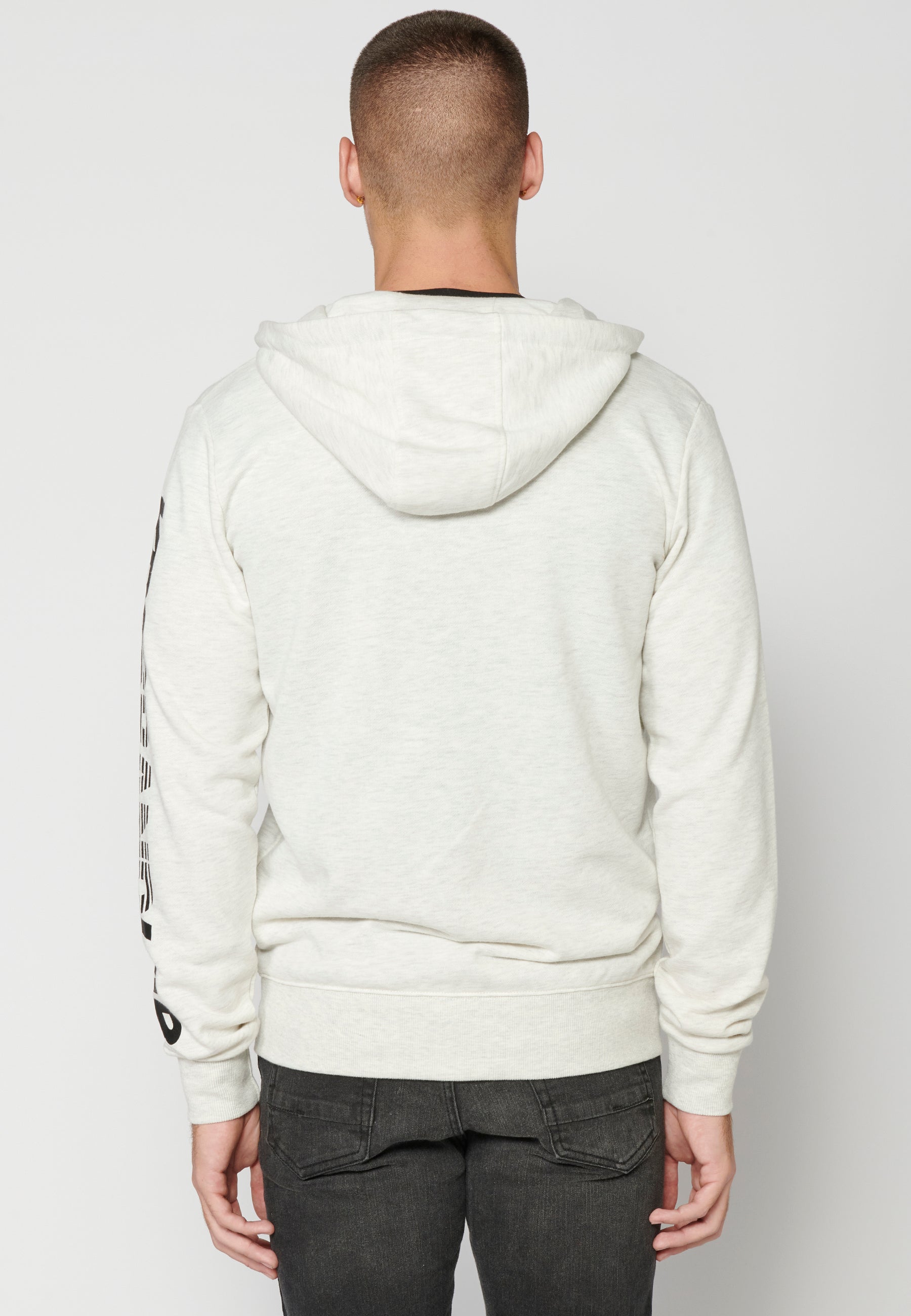 Chaqueta Sudadera Hombre con Capucha y Cremallera – Koroshi 2311JA75