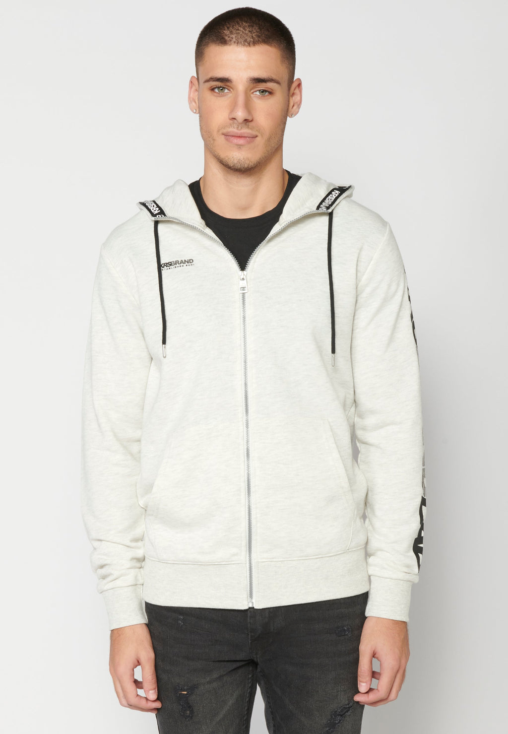 Chaqueta Sudadera Hombre con Capucha y Cremallera – Koroshi 2311JA75