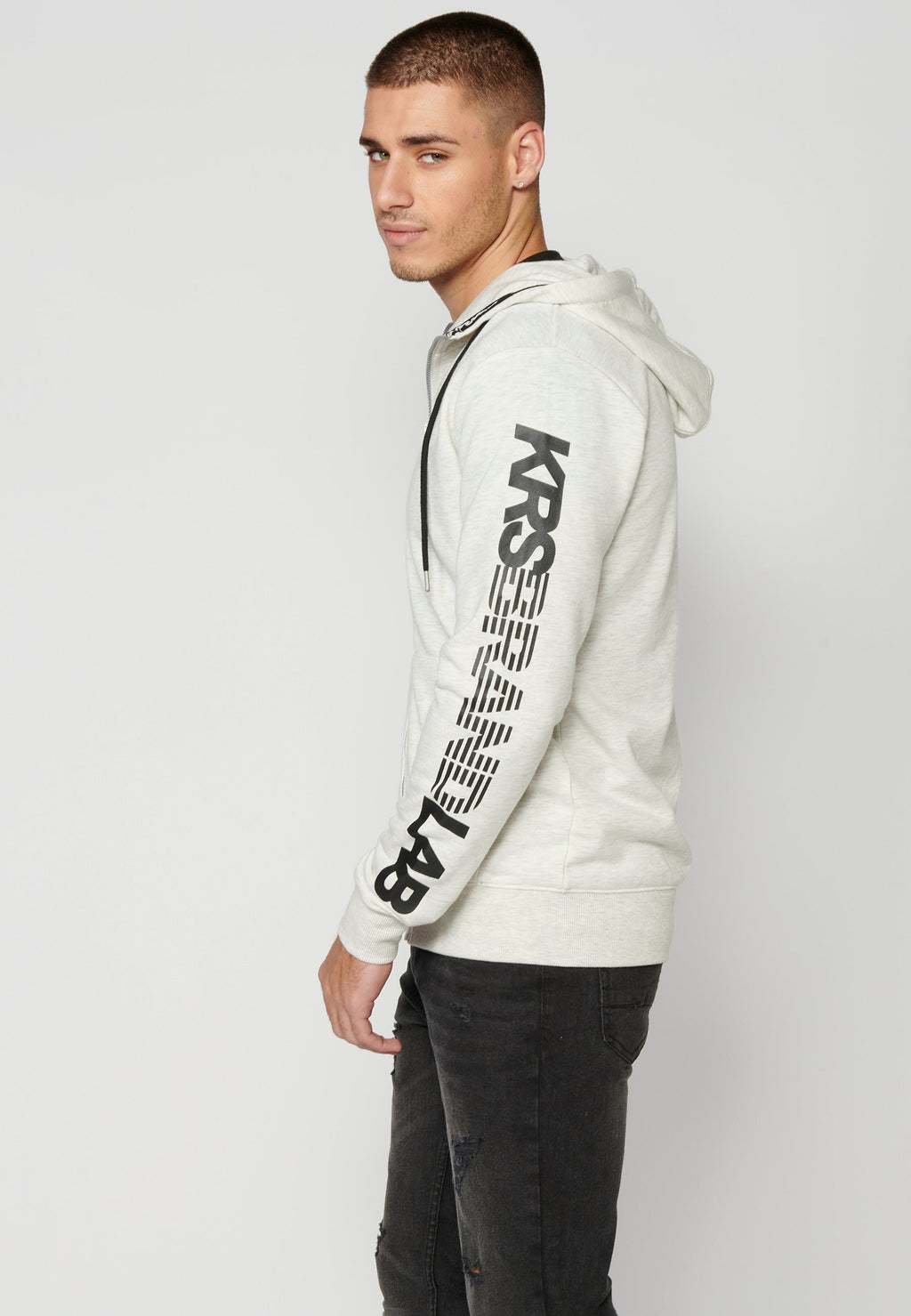 Chaqueta Sudadera Hombre con Capucha y Cremallera – Koroshi 2311JA75