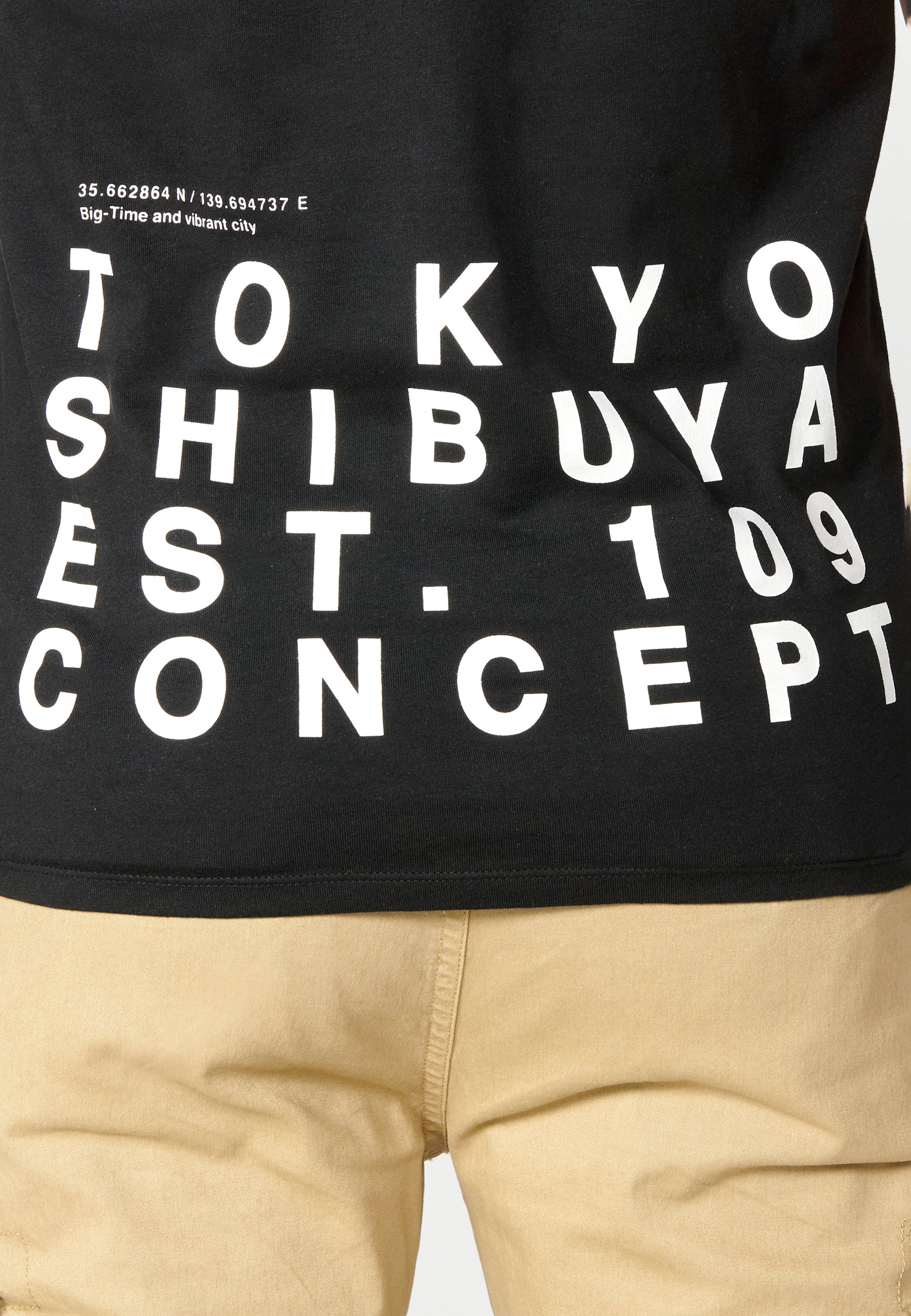 Camiseta Hombre Manga Corta Cuello Redondo Estampados – Koroshi 2311MC28