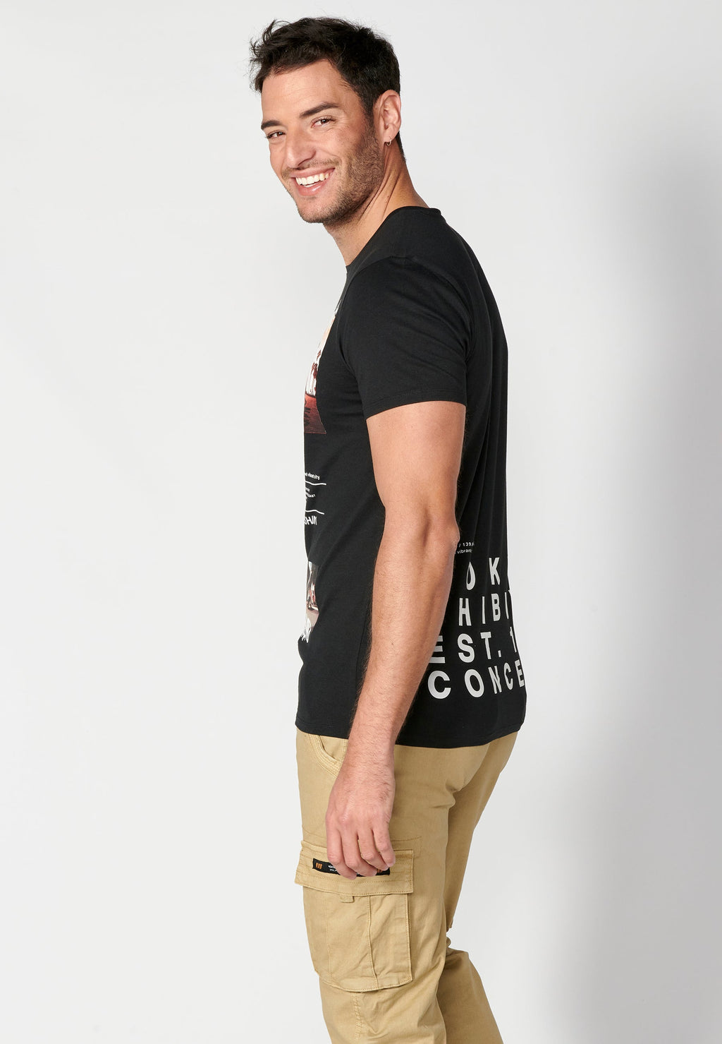 Camiseta Hombre Manga Corta Cuello Redondo Estampados – Koroshi 2311MC28