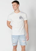 Camiseta Hombre Manga Corta Cuello Redondo Estampada – Koroshi 2311MC42