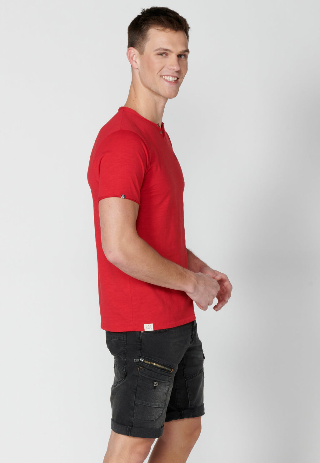 Camiseta Hombre Manga Corta Cuello con Botones – Koroshi 2311MC62
