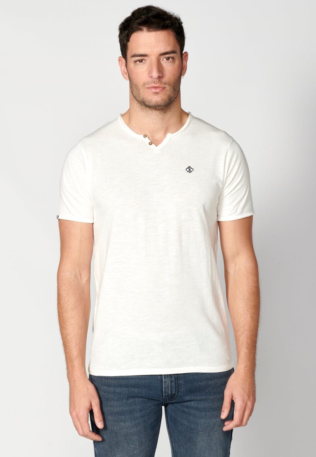 Camiseta Hombre Manga Corta Cuello con Botones – Koroshi 2311MC62