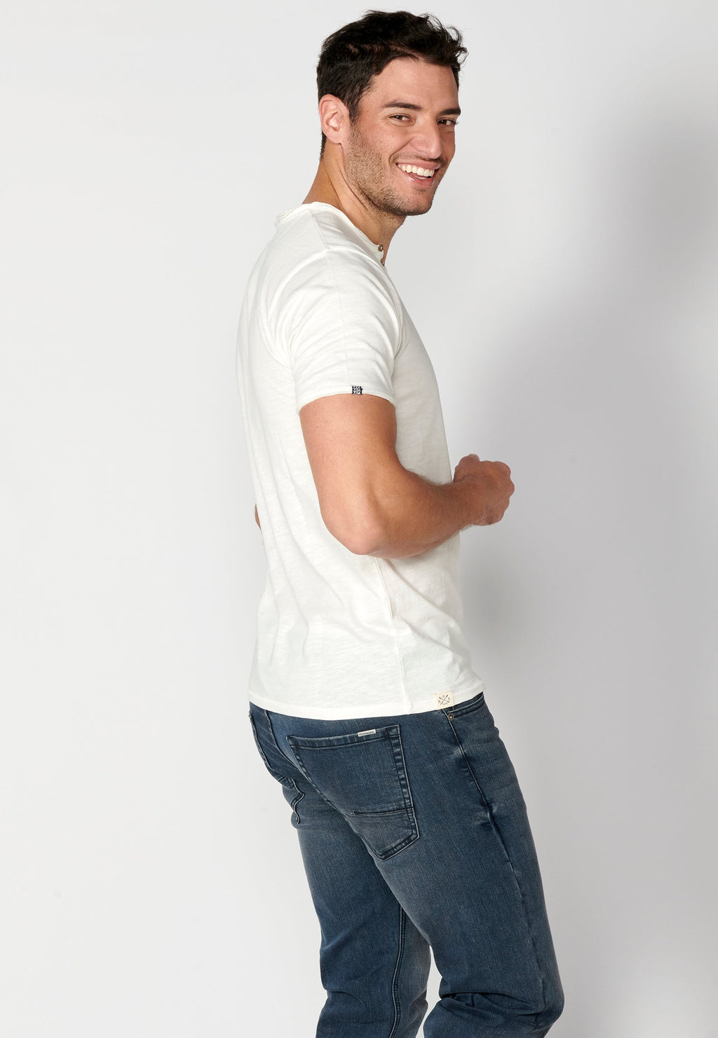 Camiseta Hombre Manga Corta Cuello con Botones – Koroshi 2311MC62