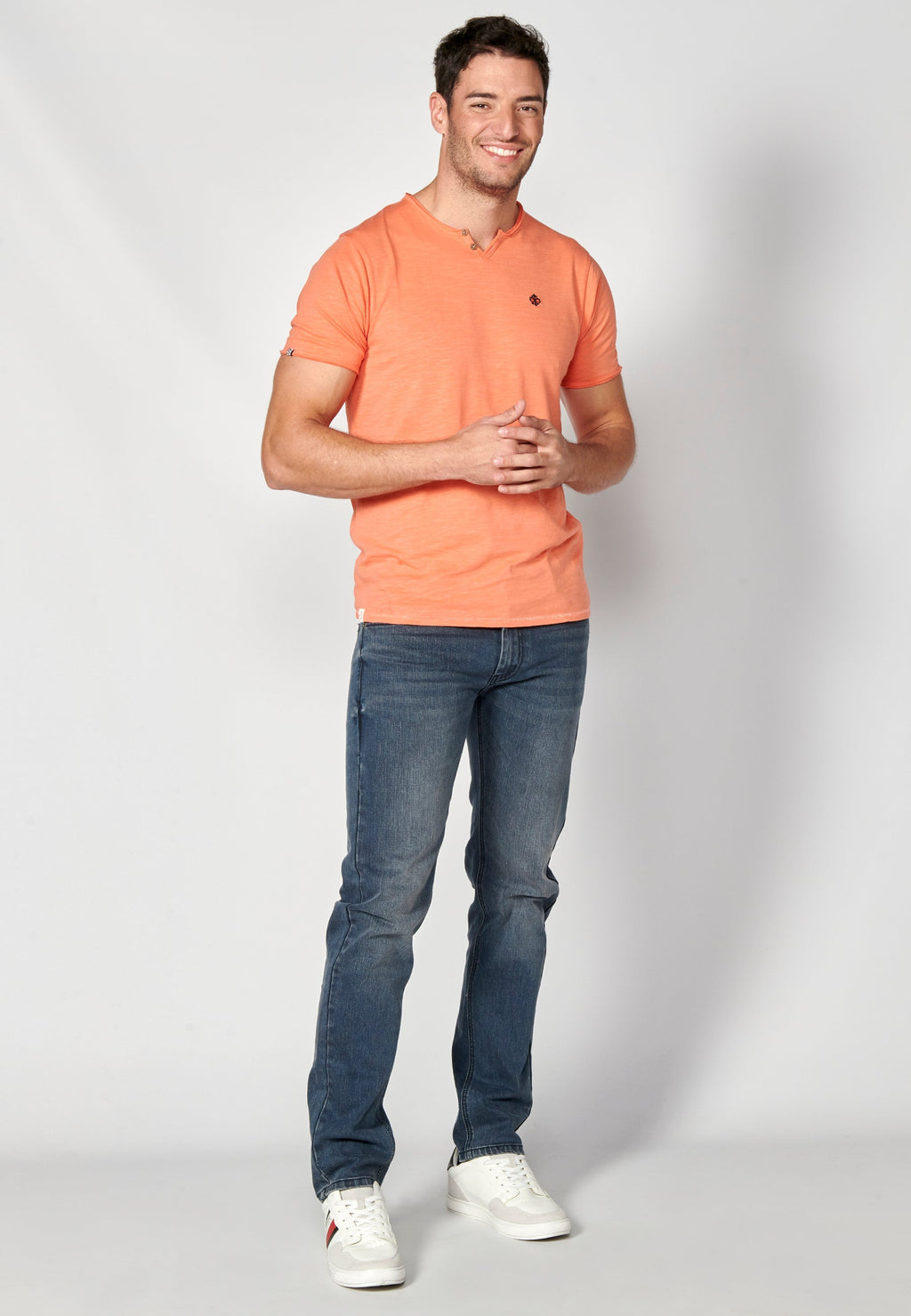 Camiseta Hombre Manga Corta Cuello con Botones – Koroshi 2311MC62