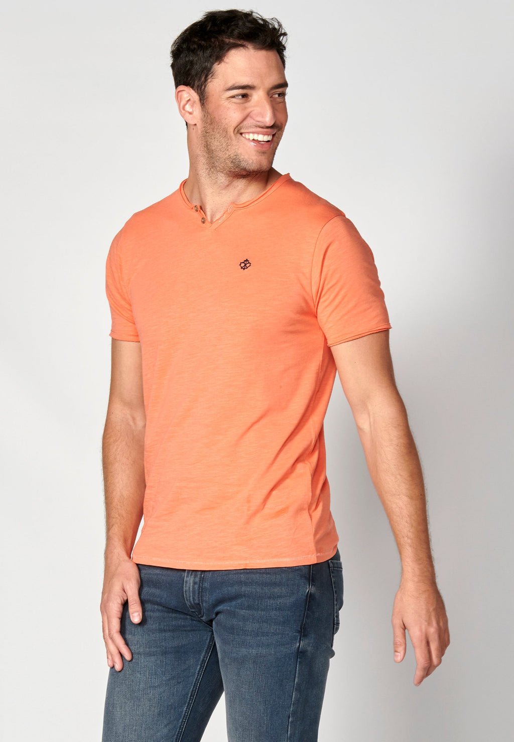 Camiseta Hombre Manga Corta Cuello con Botones – Koroshi 2311MC62