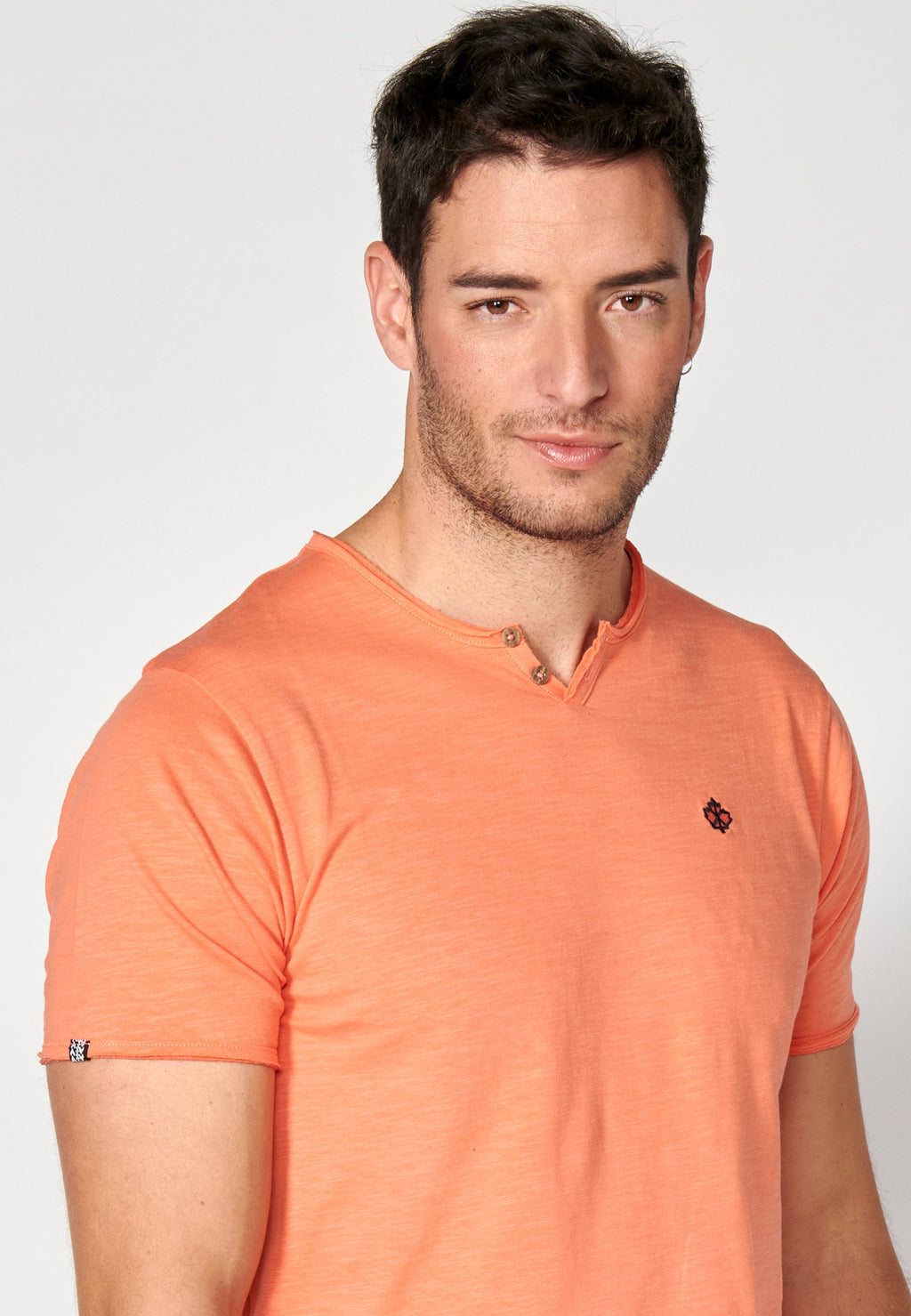 Camiseta Hombre Manga Corta Cuello con Botones – Koroshi 2311MC62
