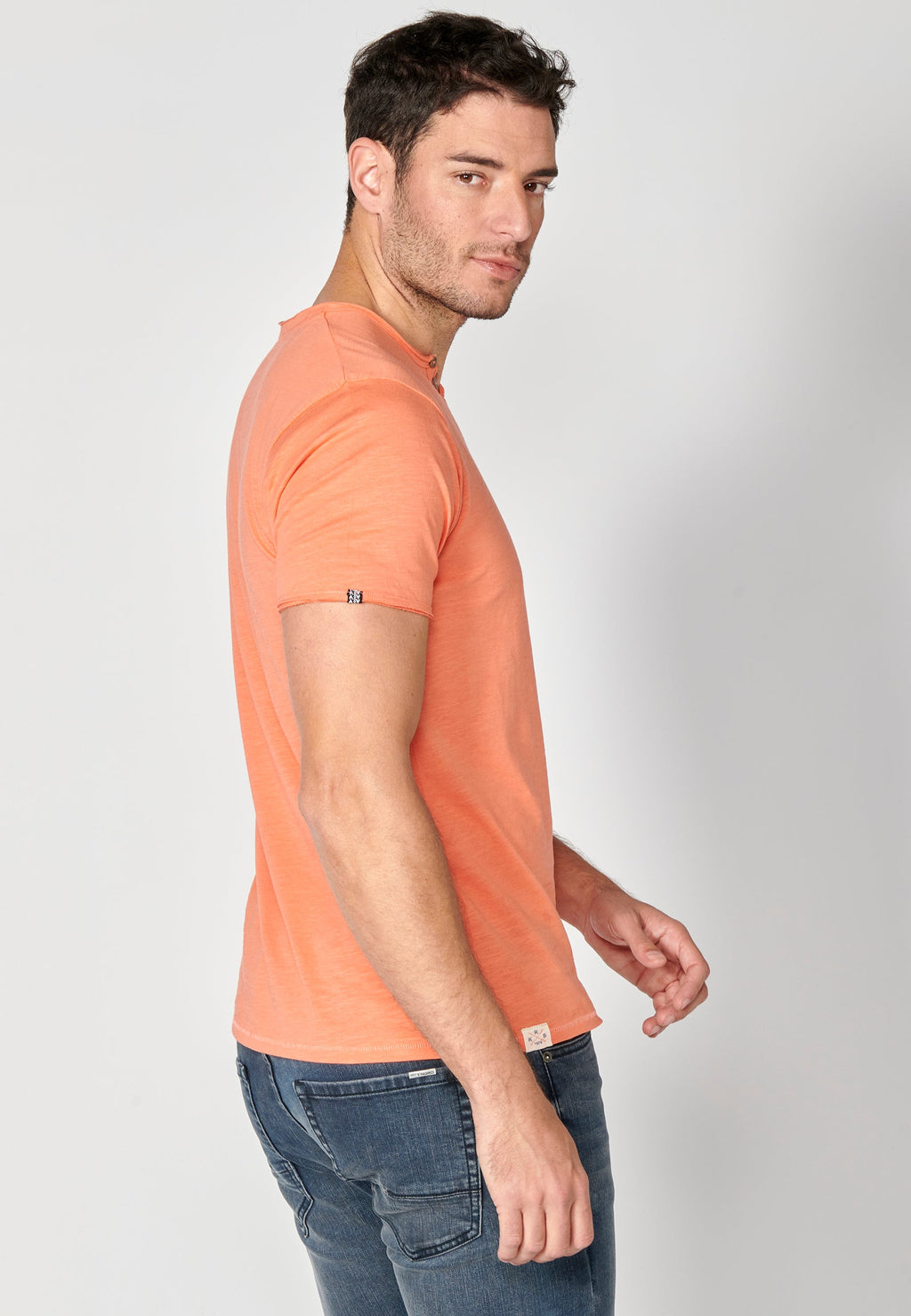 Camiseta Hombre Manga Corta Cuello con Botones – Koroshi 2311MC62