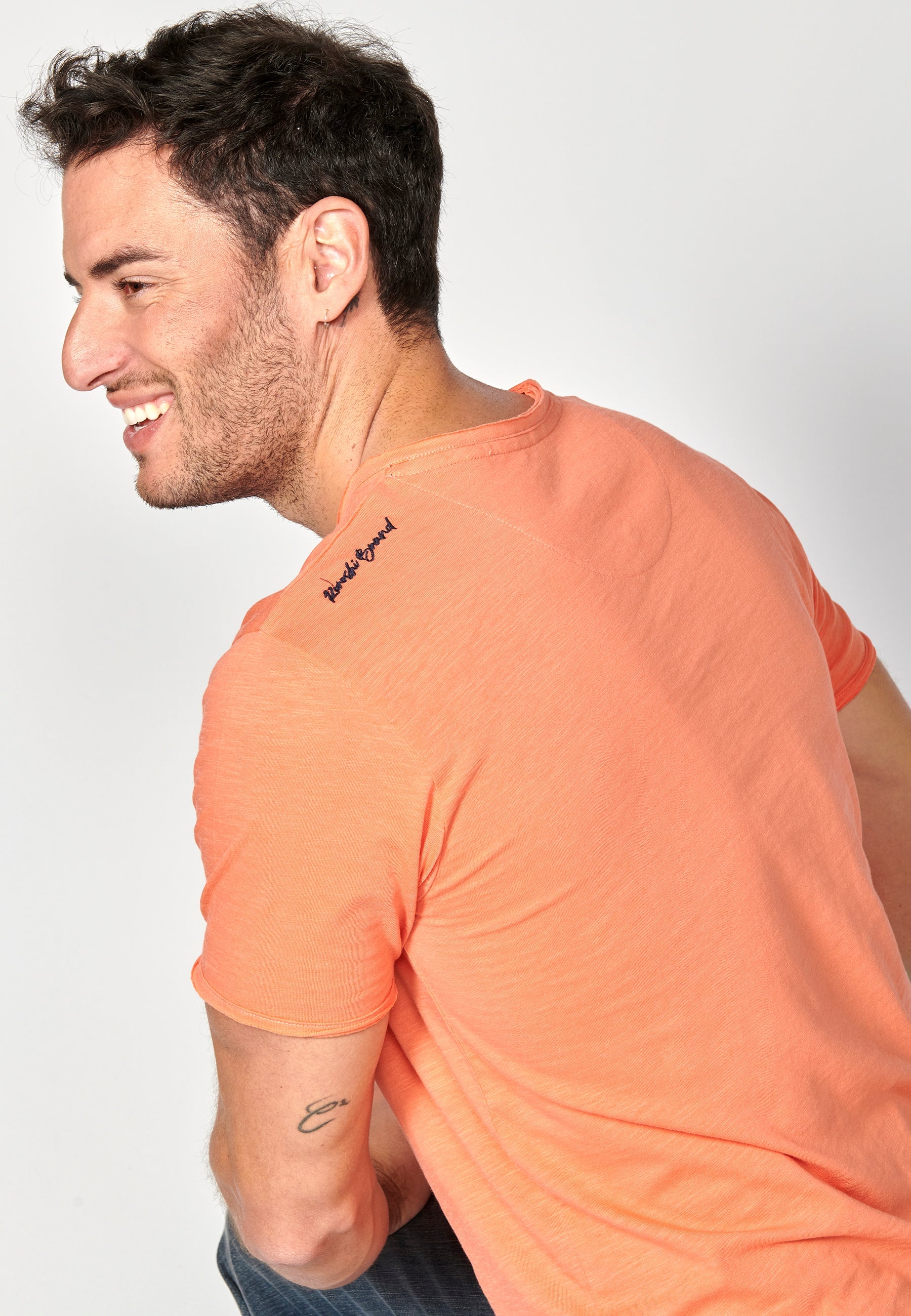 Camiseta Hombre Manga Corta Cuello con Botones – Koroshi 2311MC62