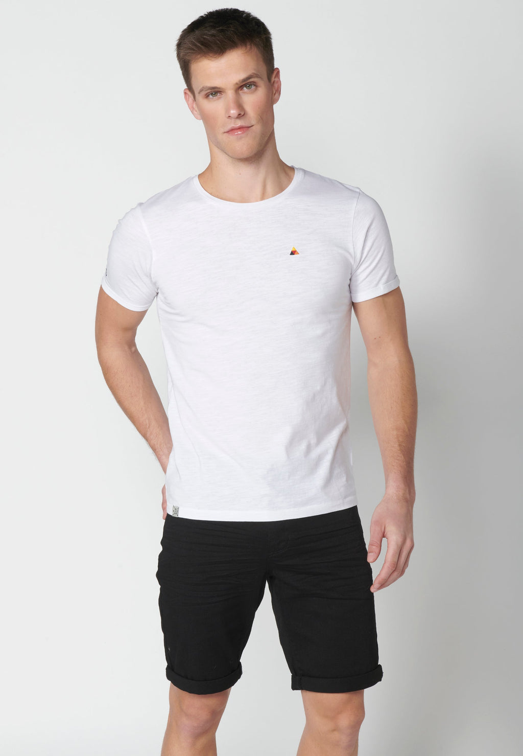 Camiseta Hombre Manga Corta Cuello Redondo Básica – Koroshi 2311MC63