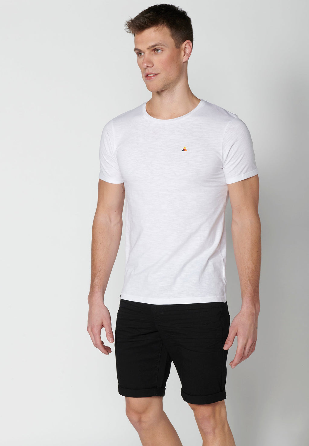 Camiseta Hombre Manga Corta Cuello Redondo Básica – Koroshi 2311MC63