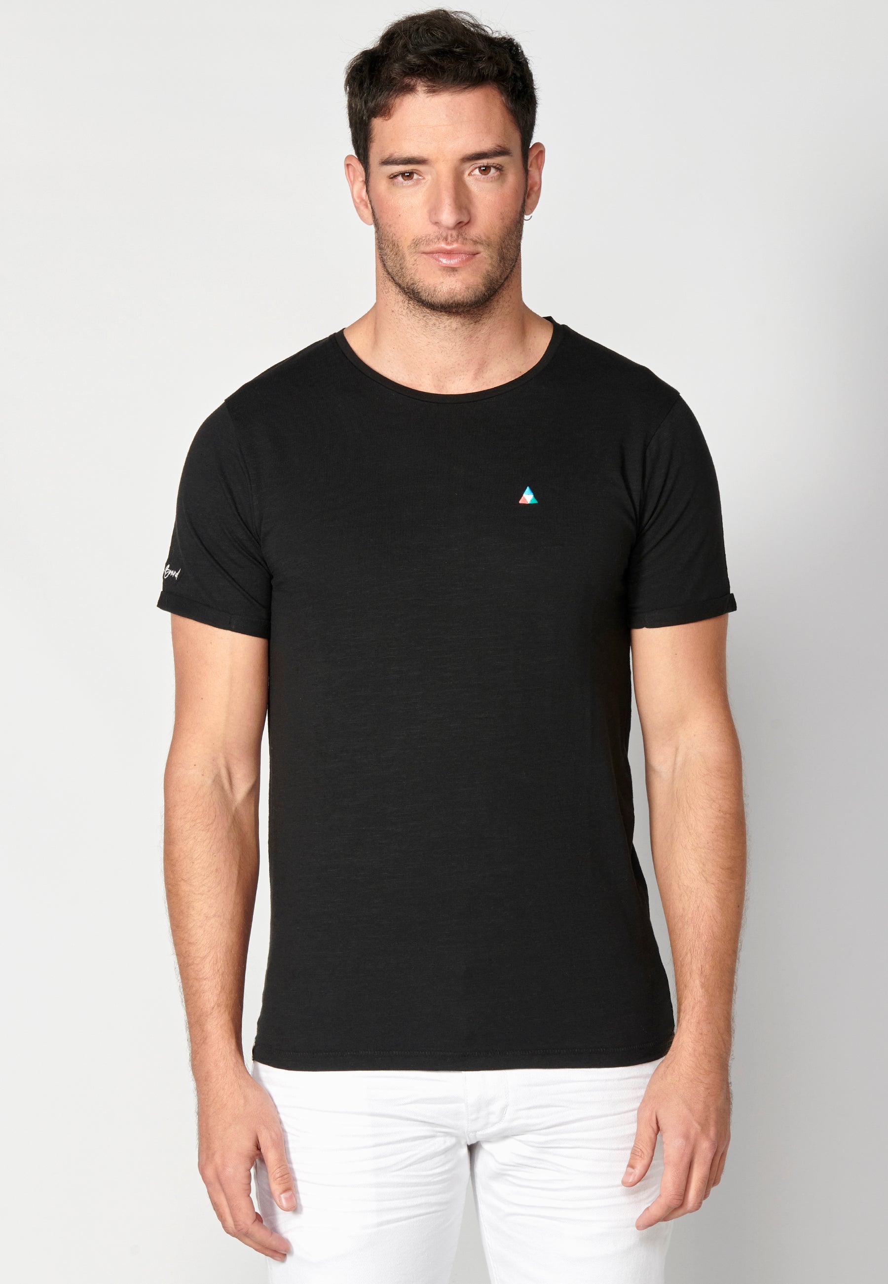 Camiseta Hombre Manga Corta Cuello Redondo Básica – Koroshi 2311MC63