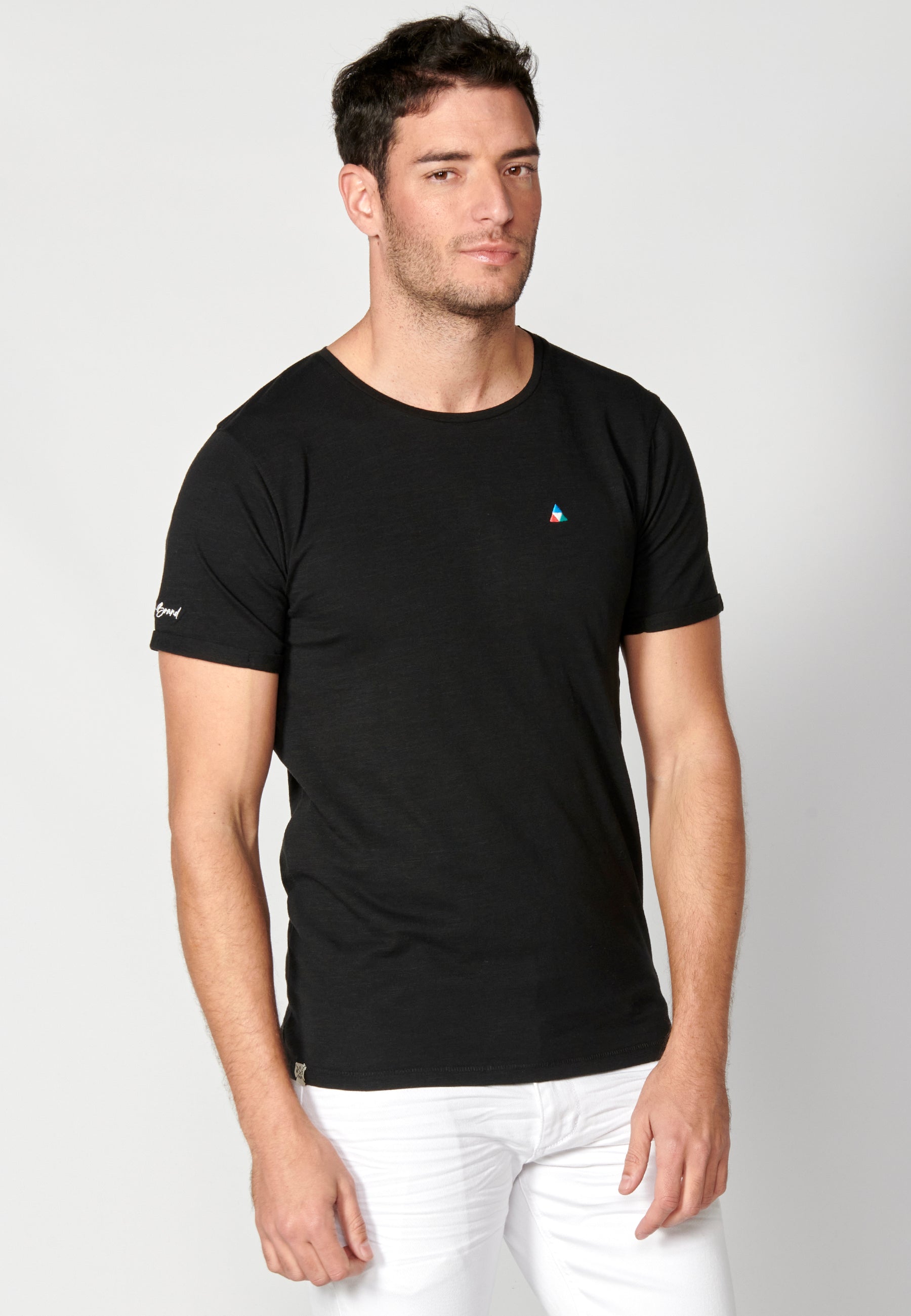 Camiseta Hombre Manga Corta Cuello Redondo Básica – Koroshi 2311MC63