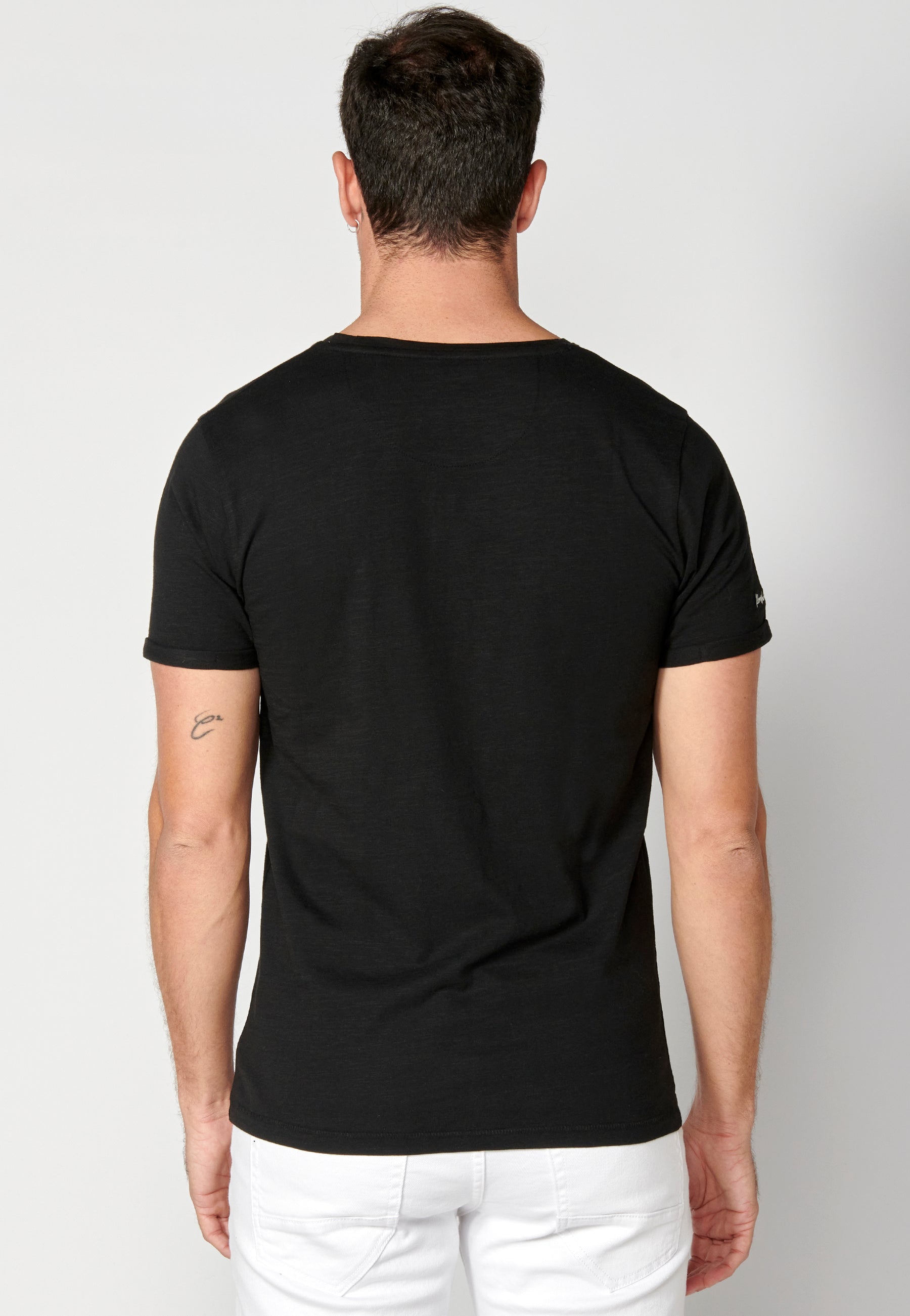 Camiseta Hombre Manga Corta Cuello Redondo Básica – Koroshi 2311MC63