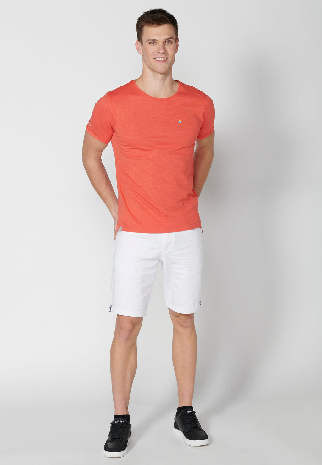 Camiseta Hombre Manga Corta Cuello Redondo Básica – Koroshi 2311MC63