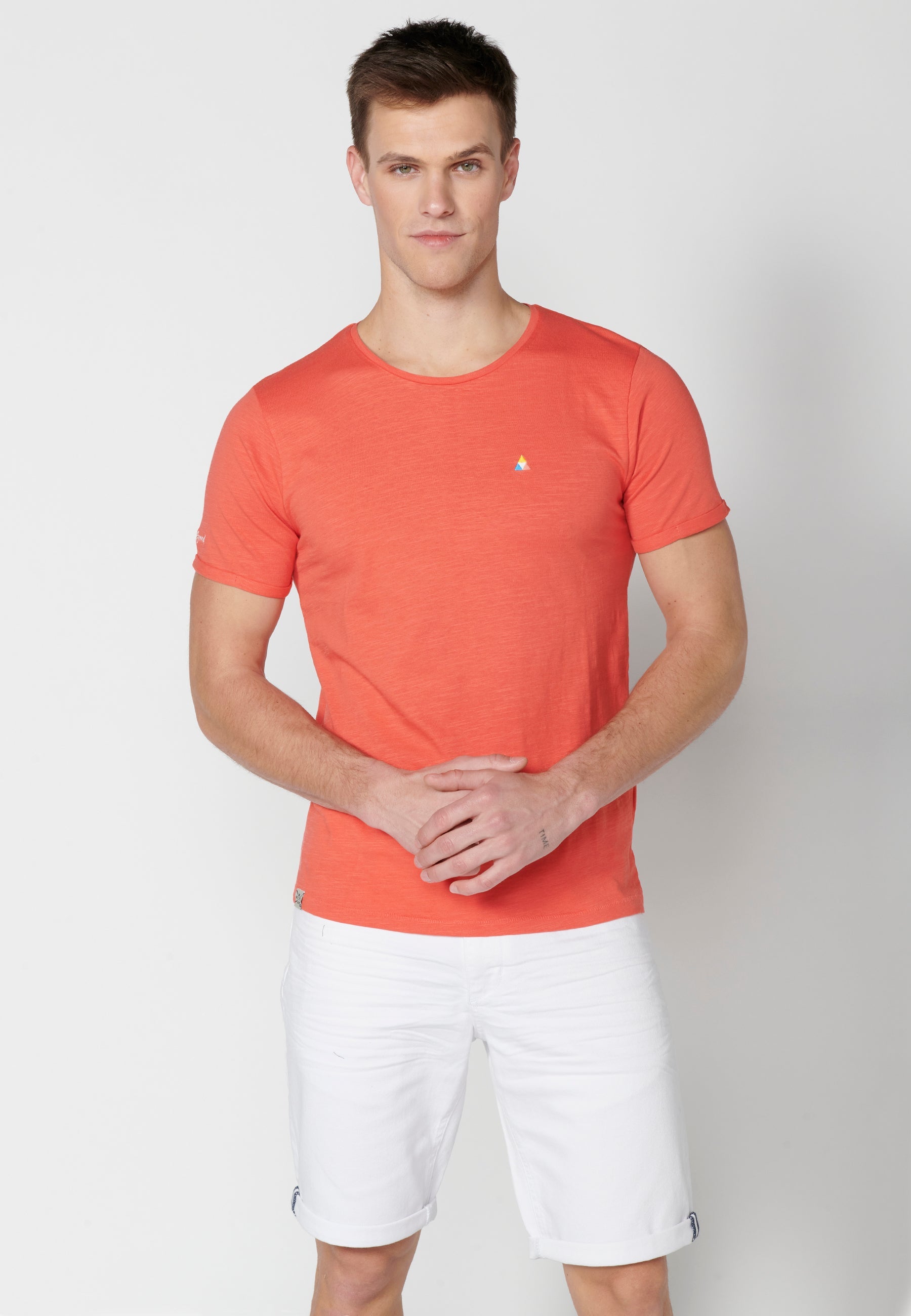 Camiseta Hombre Manga Corta Cuello Redondo Básica – Koroshi 2311MC63